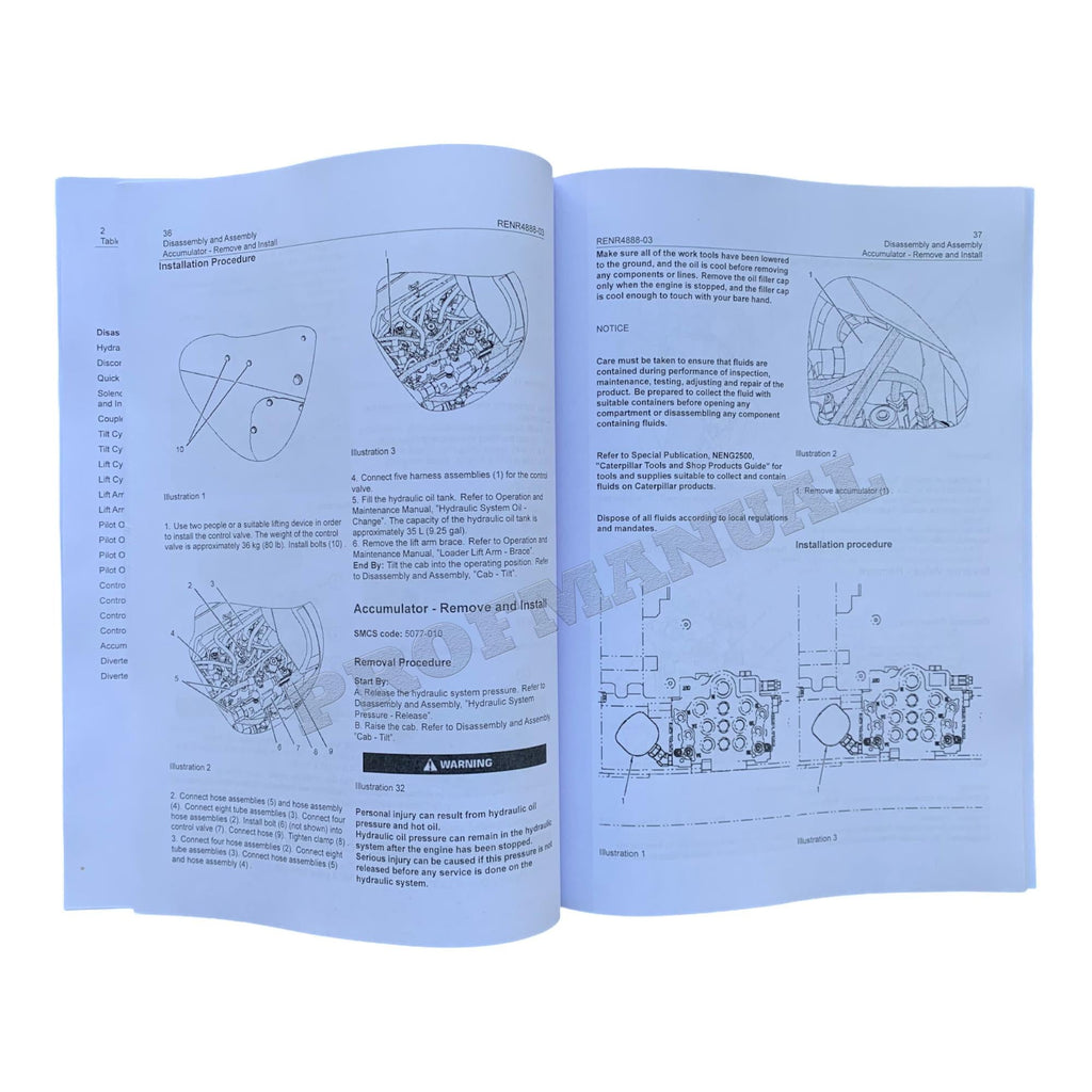 Caterpillar 267B 277B 287B Loader Machine System Service Manual Disassem Assem