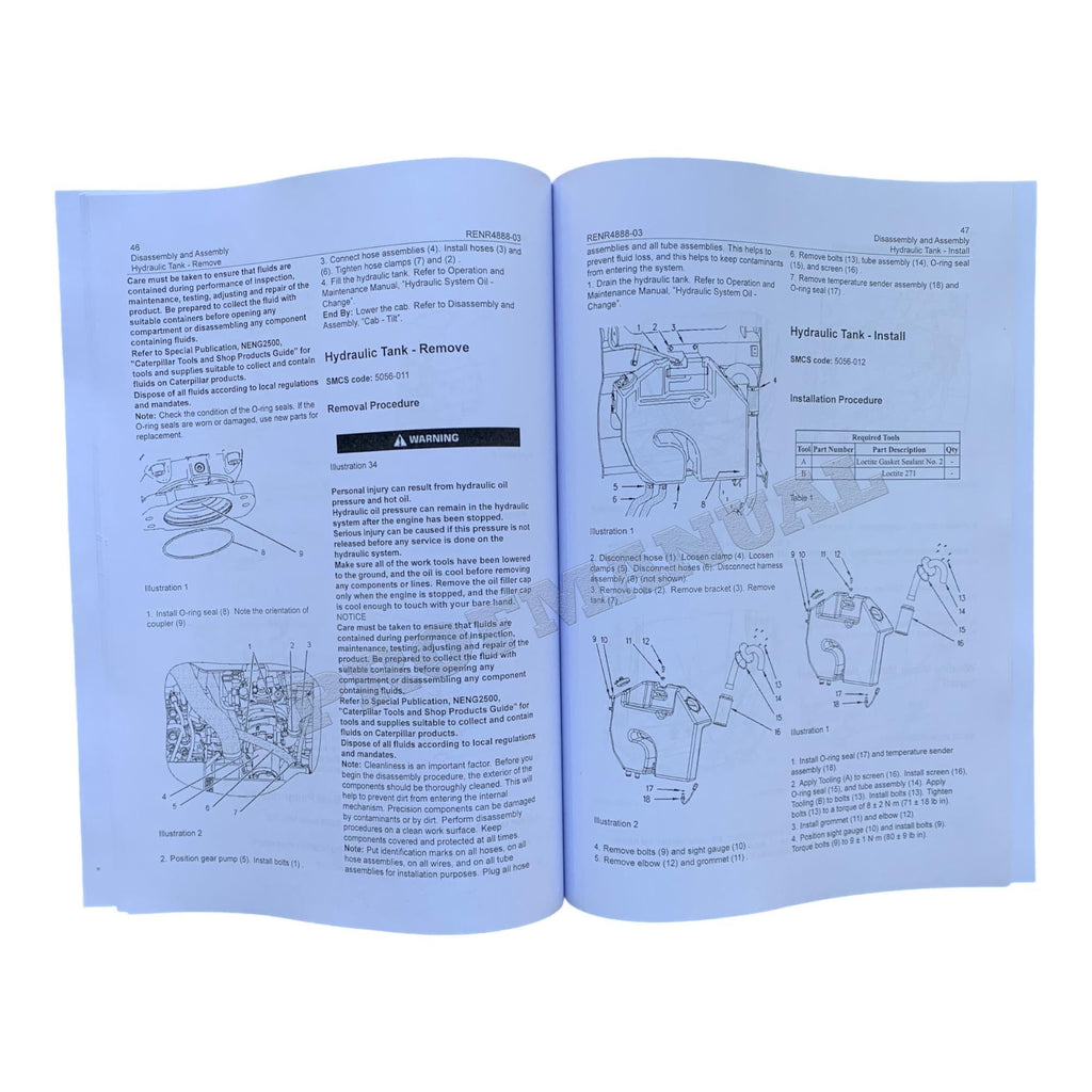 Caterpillar 267B 277B 287B Loader Machine System Service Manual Disassem Assem