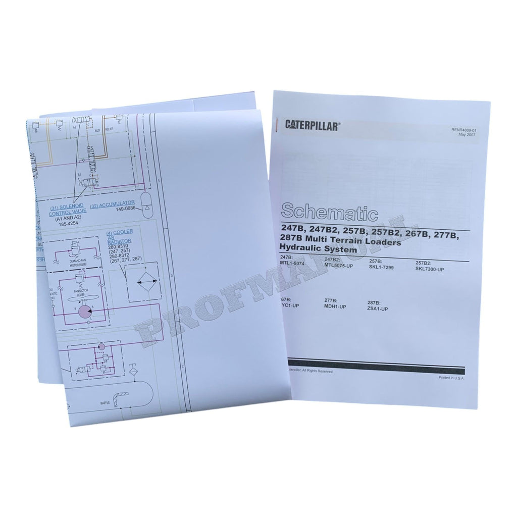 Manual de servicio completo del cargador Caterpillar 267B 277B 287B MDH1-UP *Enviar número de serie