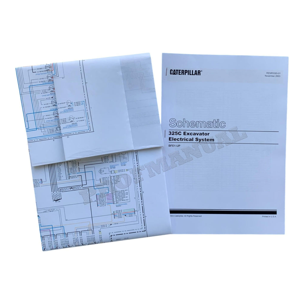 Caterpillar 325C Excavator Full Service Manual 20 books S.N.BFE 1-UP  *Send serial number