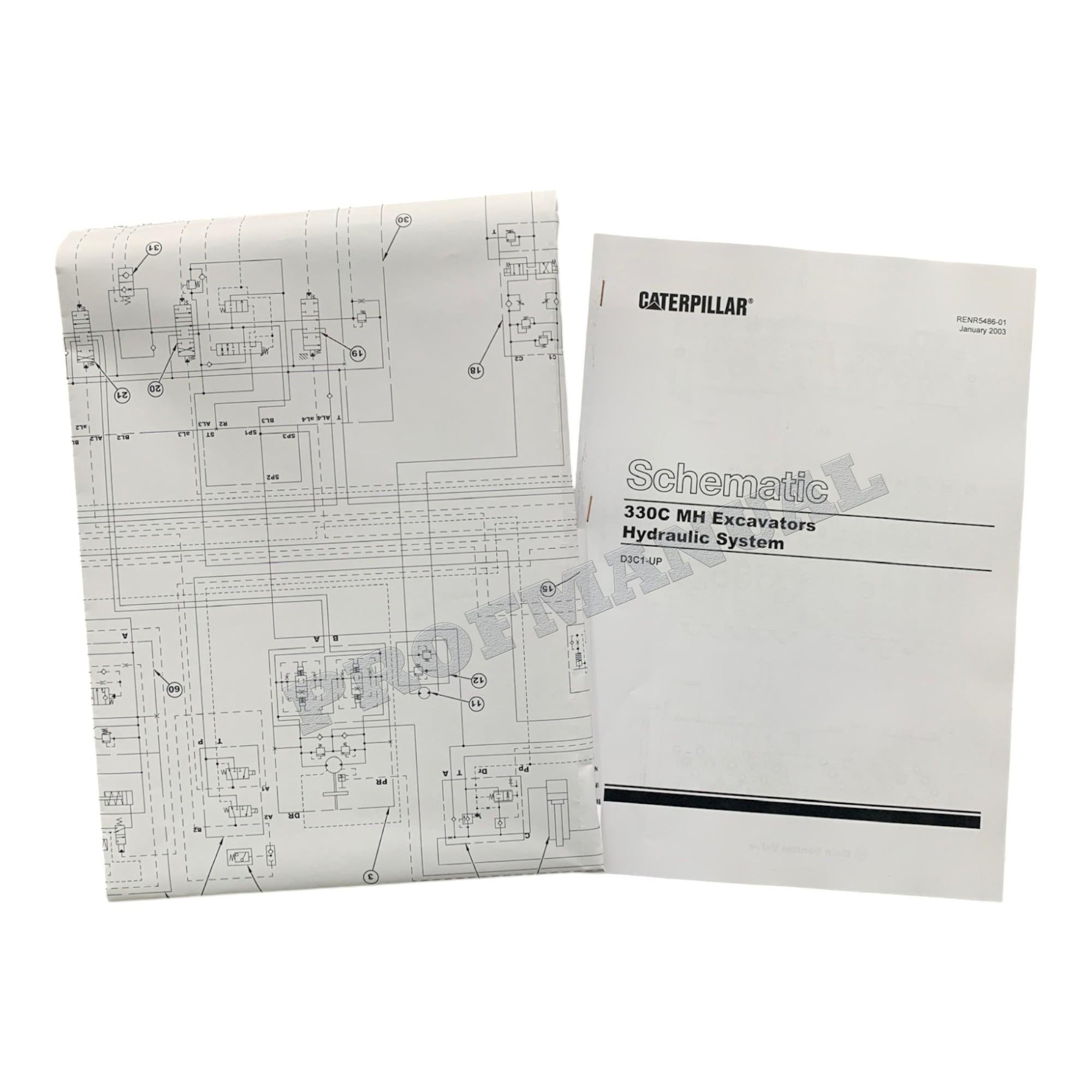 Caterpillar 330C MATERIAL HANDLER Full Service Manual *Send serial number