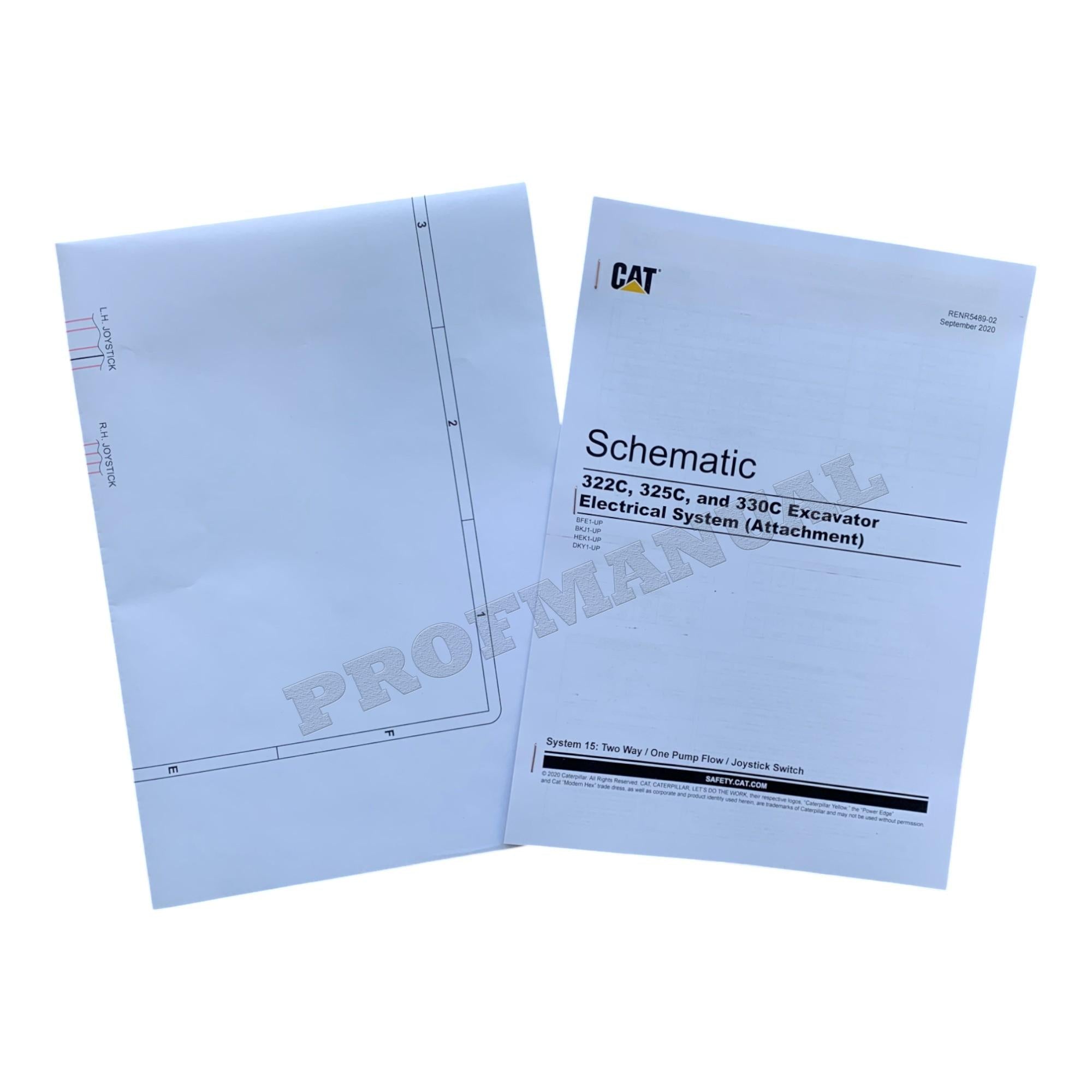 Caterpillar 325C Excavator Full Service Manual 20 books S.N.BFE 1-UP  *Send serial number