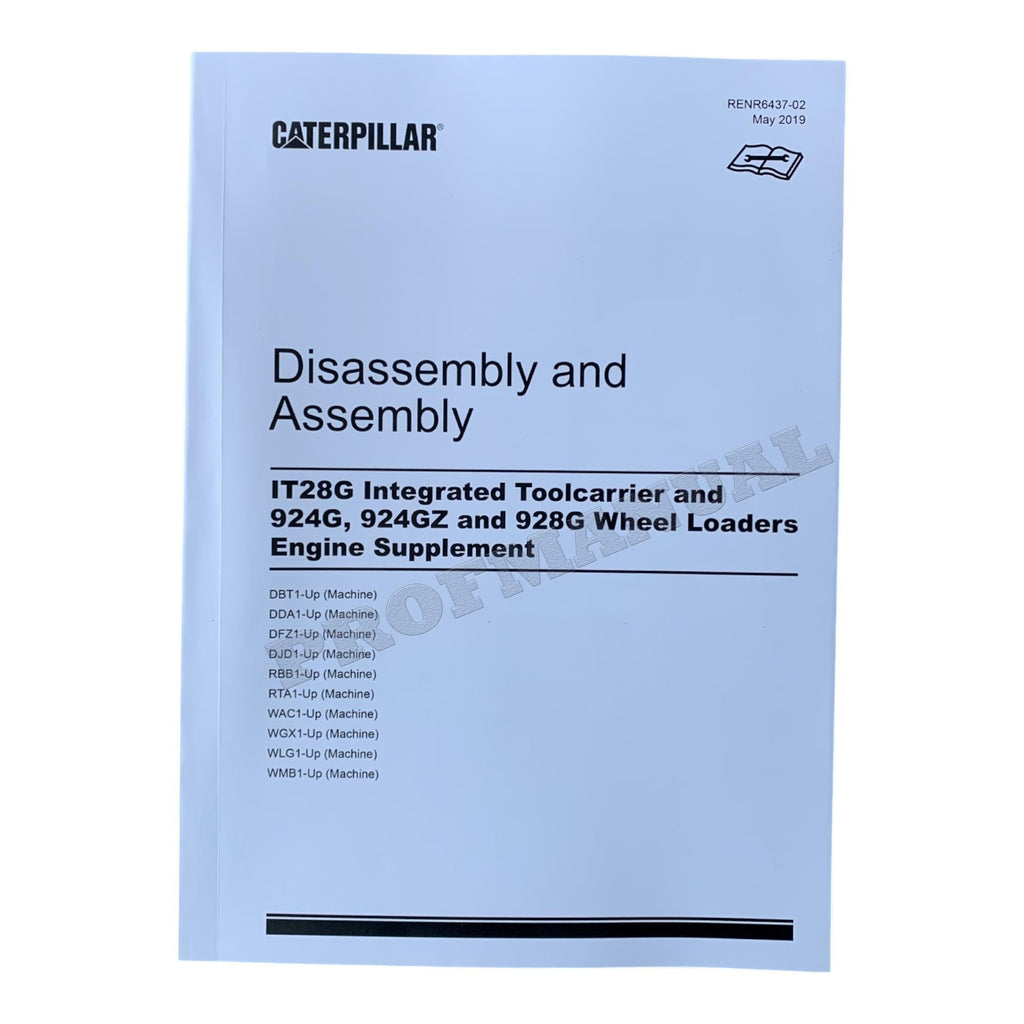 Manual de servicio del motor Caterpillar 3054E 3056E para cargadoras IT28G 924G 924GZ 928G