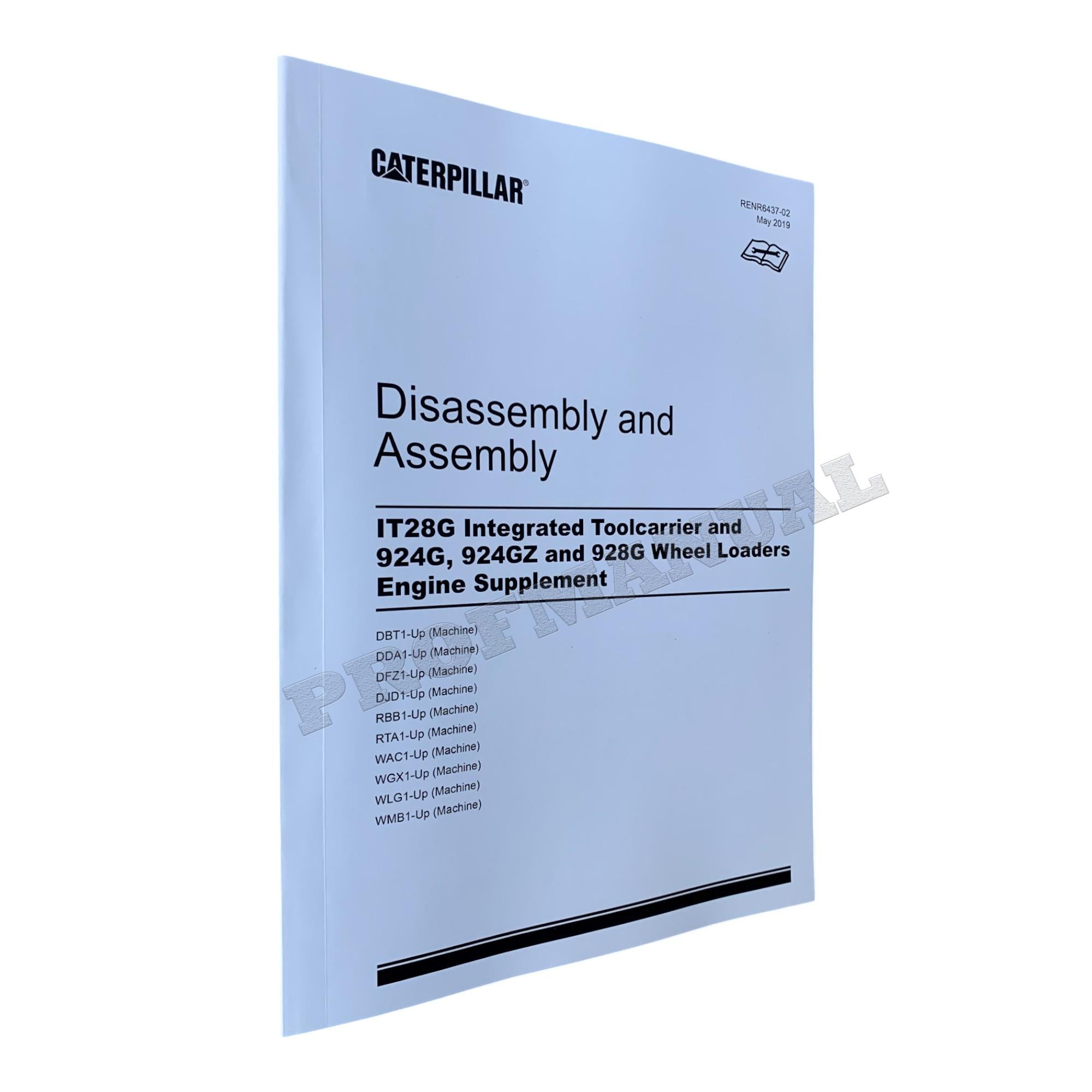 Manual de servicio del motor Caterpillar 3054E 3056E para cargadoras IT28G 924G 924GZ 928G