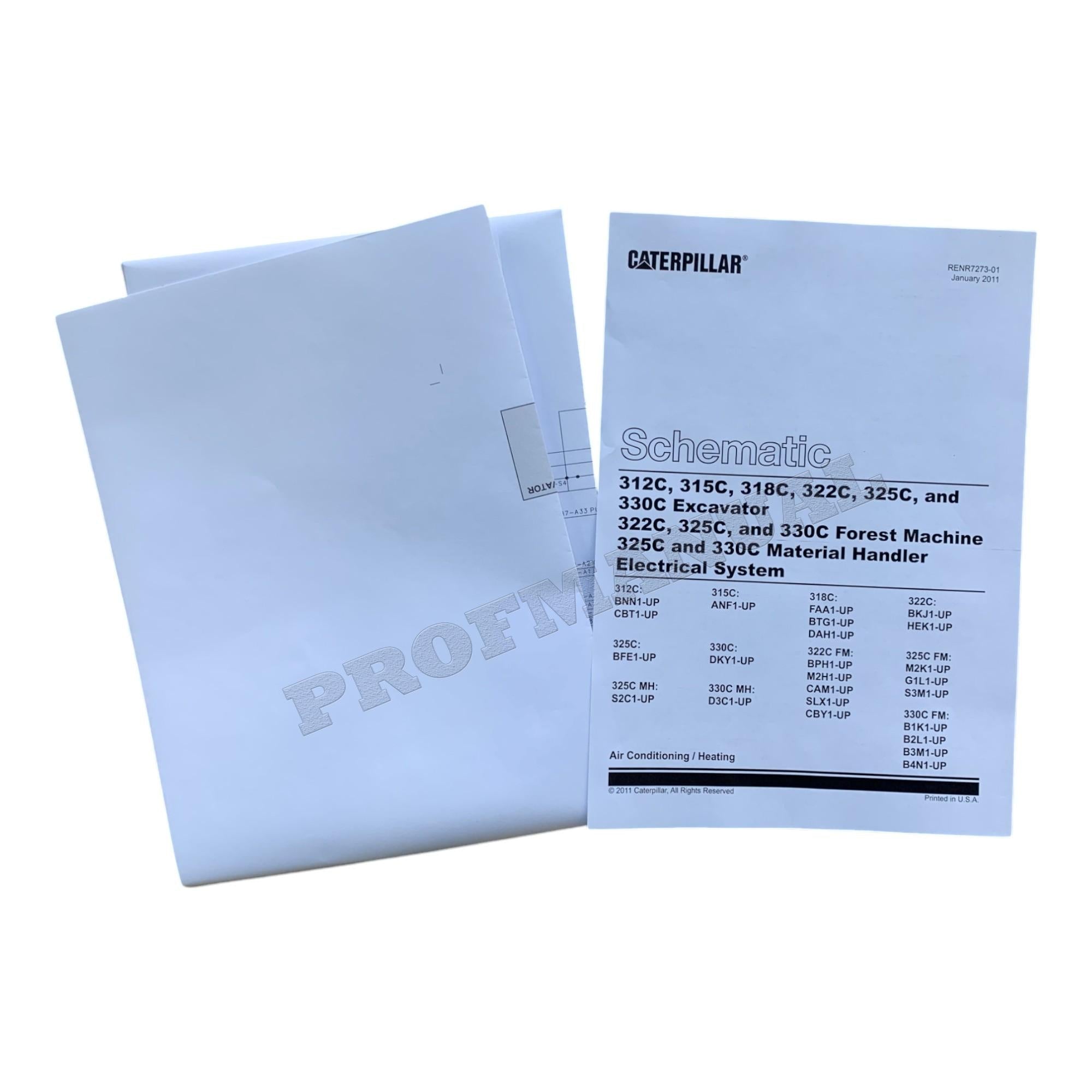 Caterpillar 325C Excavator Full Service Manual 20 books S.N.BFE 1-UP  *Send serial number