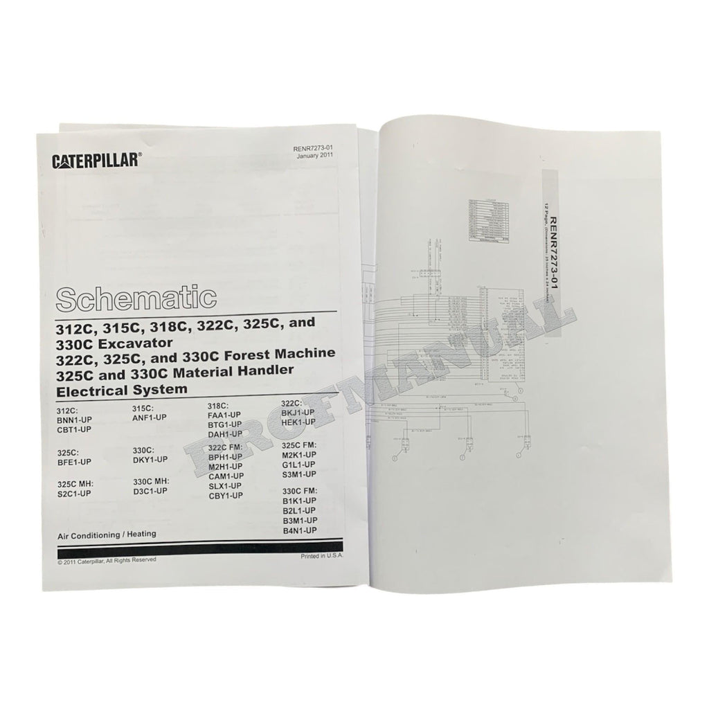 Caterpillar 330C MATERIAL HANDLER Full Service Manual *Send serial number