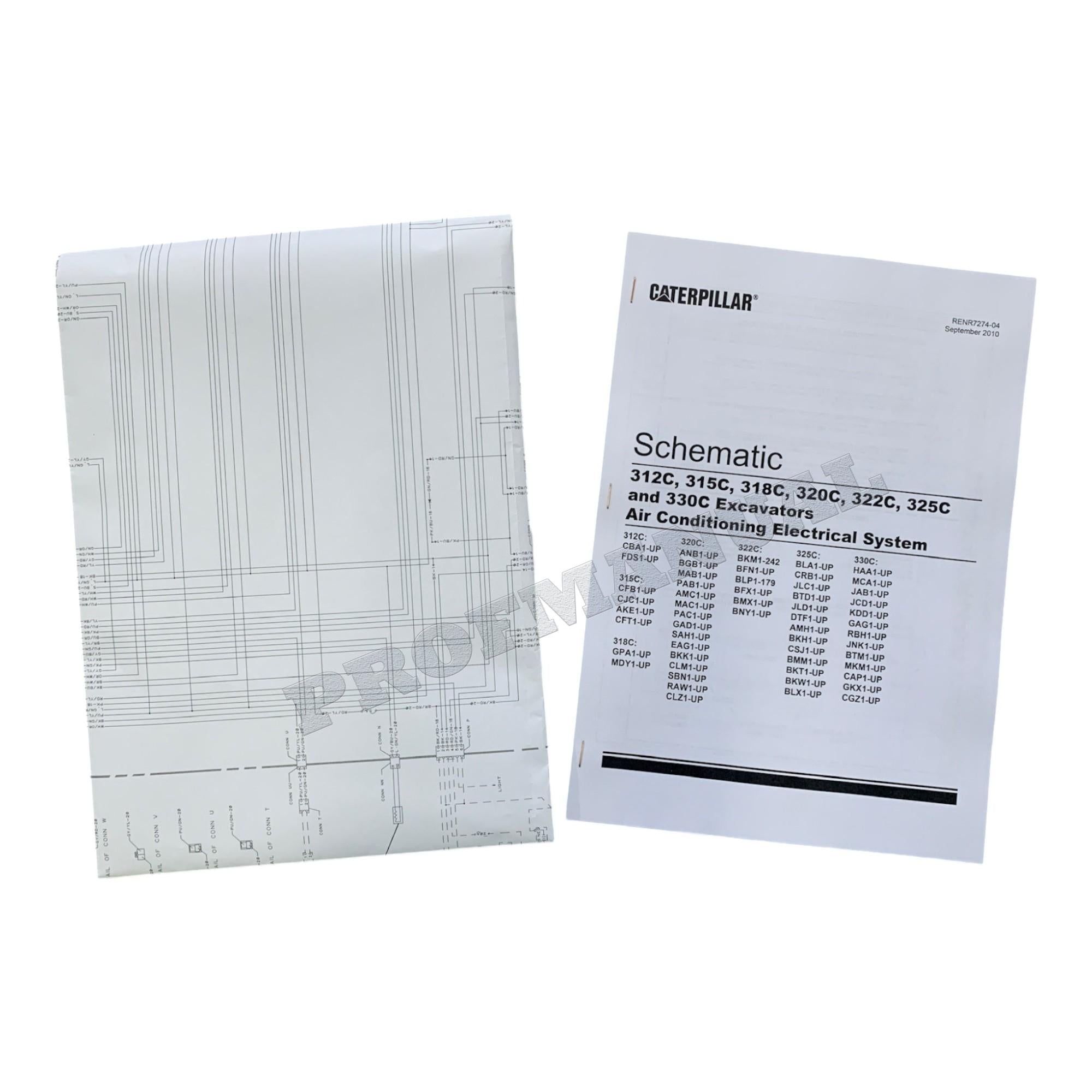 Manual de servicio completo de la excavadora Caterpillar 312C 312C L 28 libros RENR5500 *Enviar número de serie
