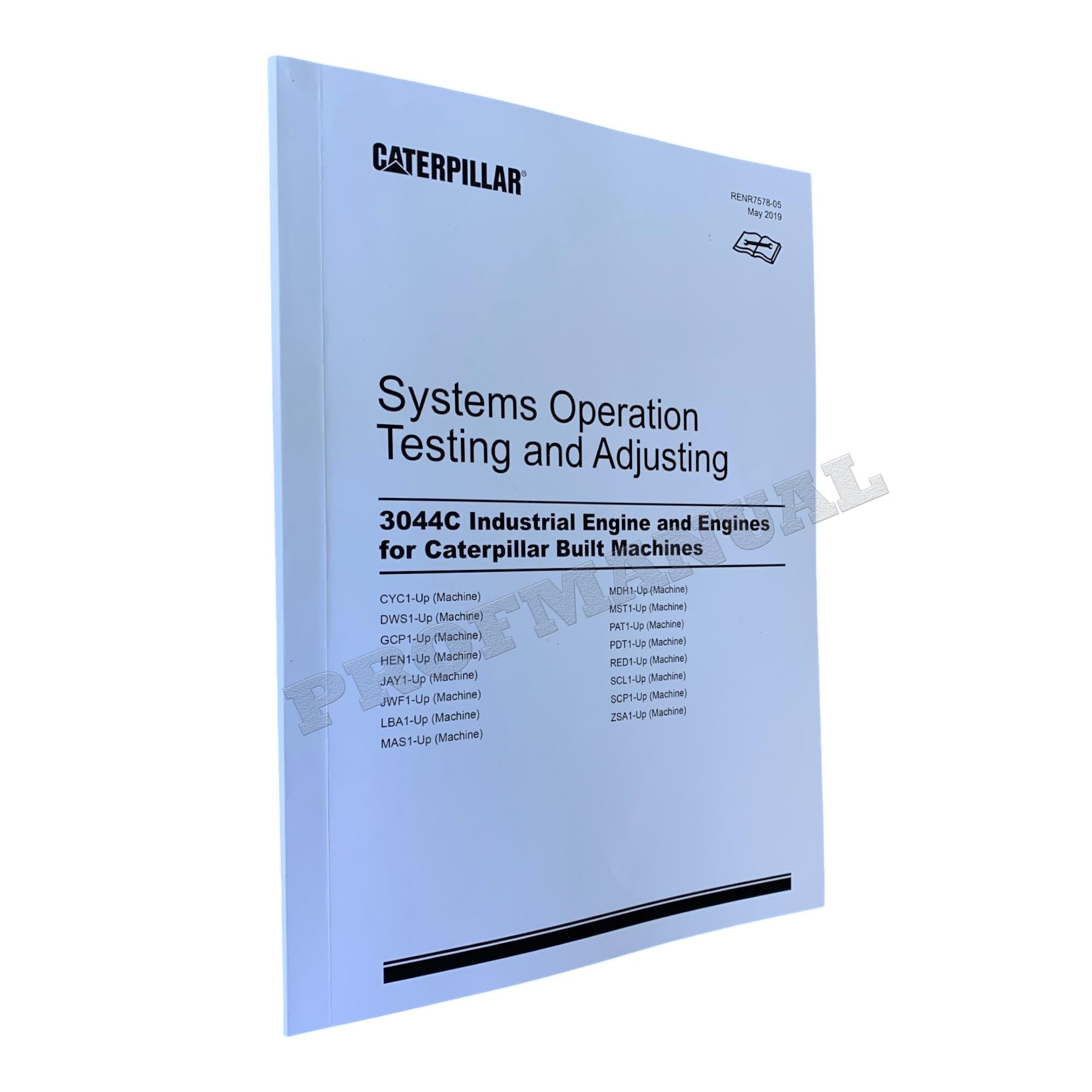 Caterpillar 267B 277B 287B Loader 3044C Engine Test Adjust Assembly 4 books *Send Ser Numb