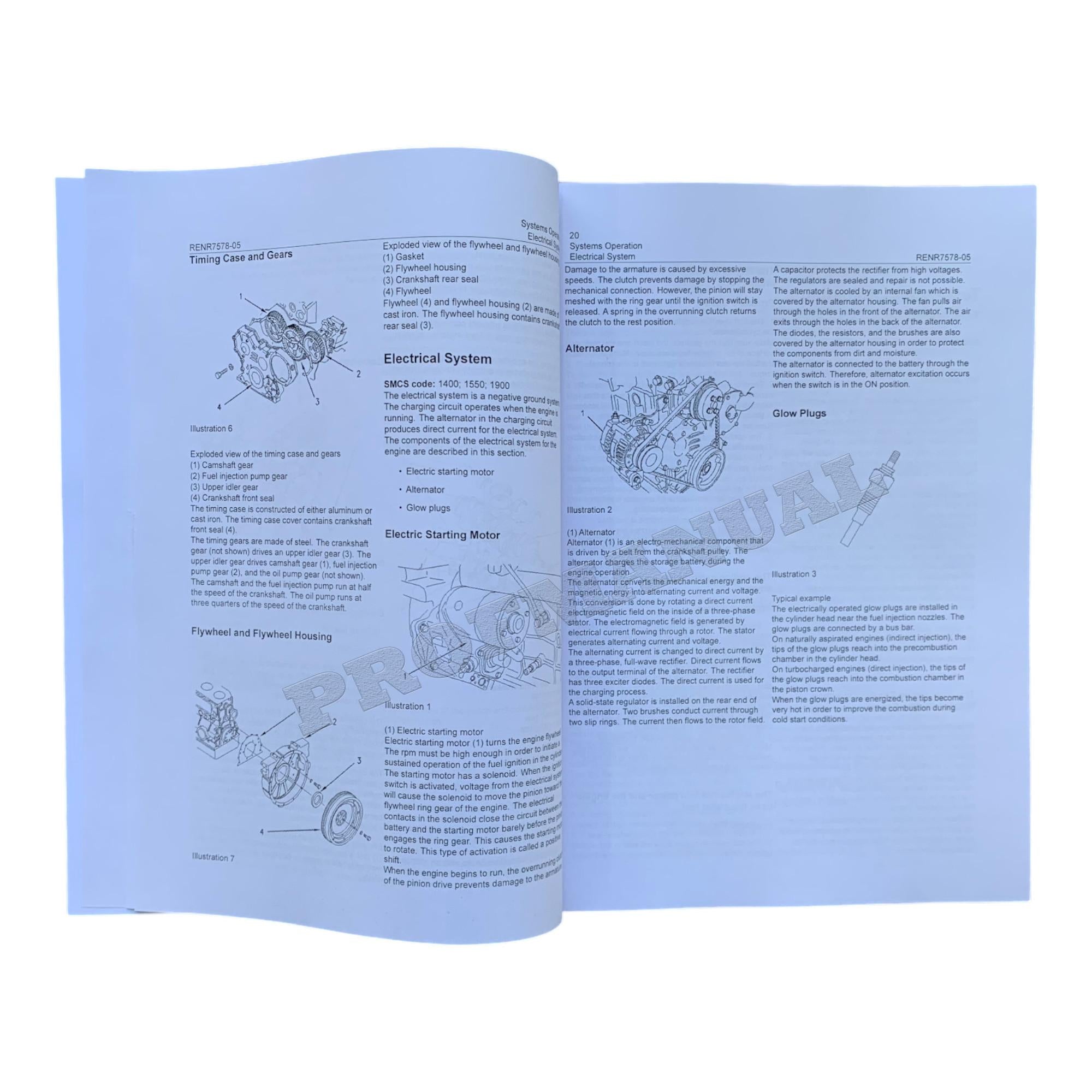 Caterpillar 267B 277B 287B Loader 3044C Engine Test Adjust Assembly 4 books *Send Ser Numb