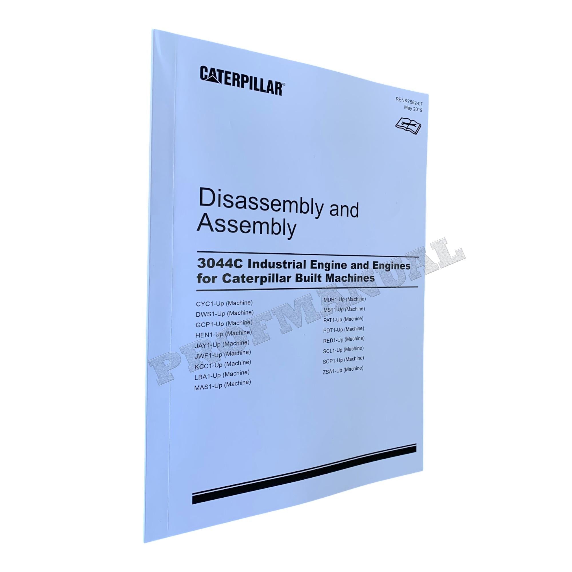 Caterpillar 267B 277B 287B Loader 3044C Engine Test Adjust Assembly 4 books *Send Ser Numb