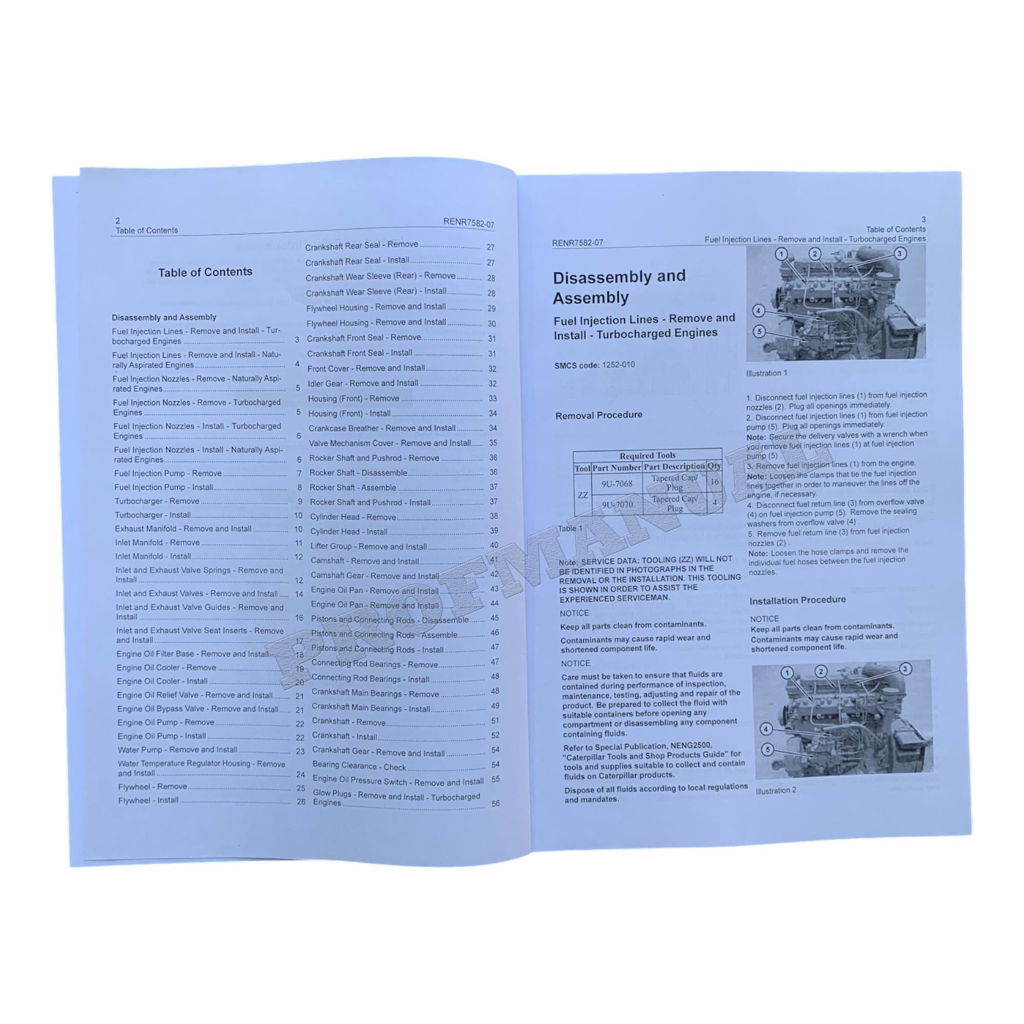 Caterpillar 267B 277B 287B Loader 3044C Engine Test Adjust Assembly 4 books *Send Ser Numb