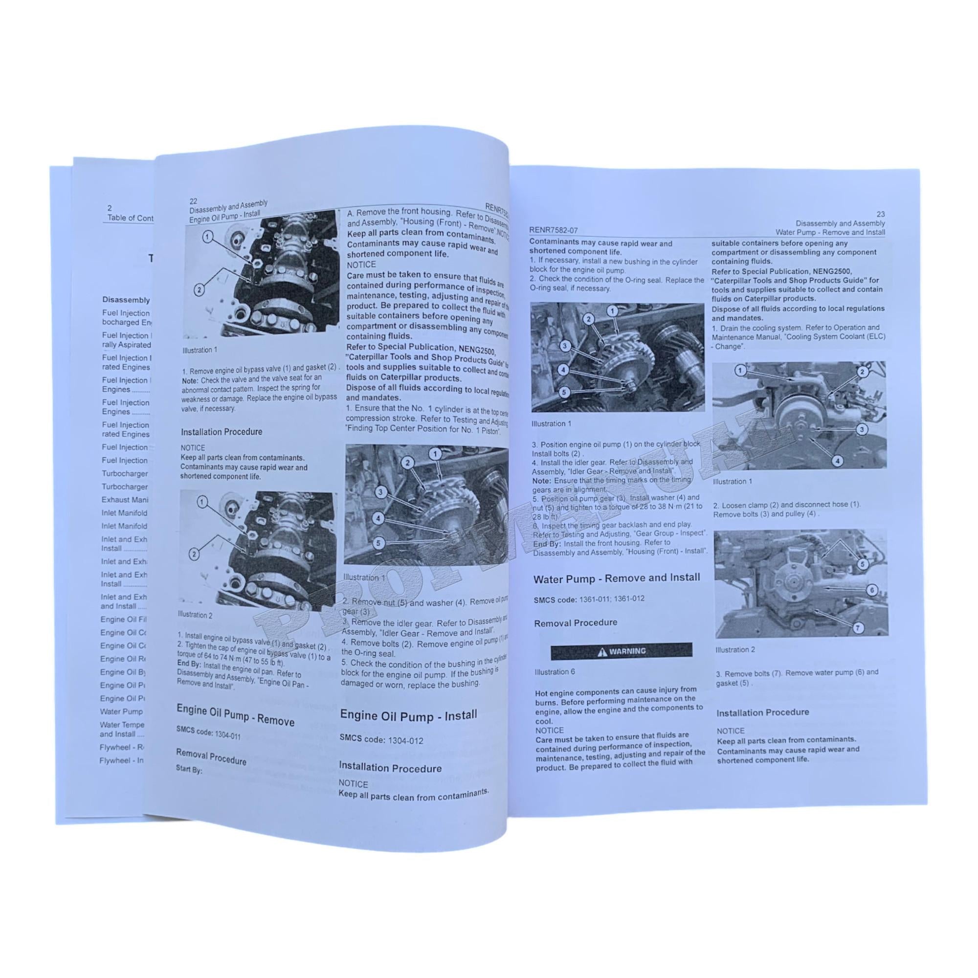 Caterpillar 267B 277B 287B Loader 3044C Engine Test Adjust Assembly 4 books *Send Ser Numb