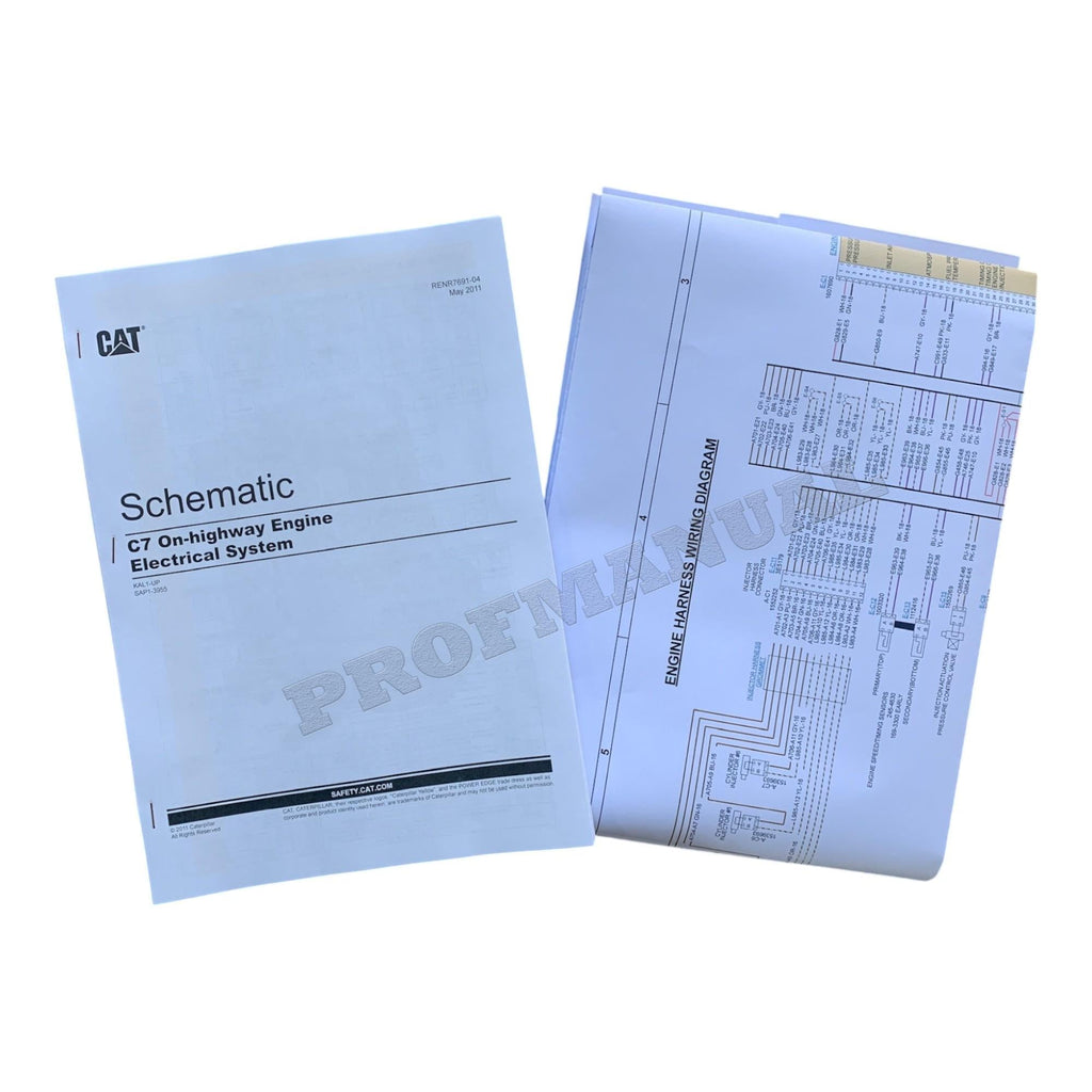 Caterpillar C7 On-Highway Truck Engine Full Service Manual *Send serial number