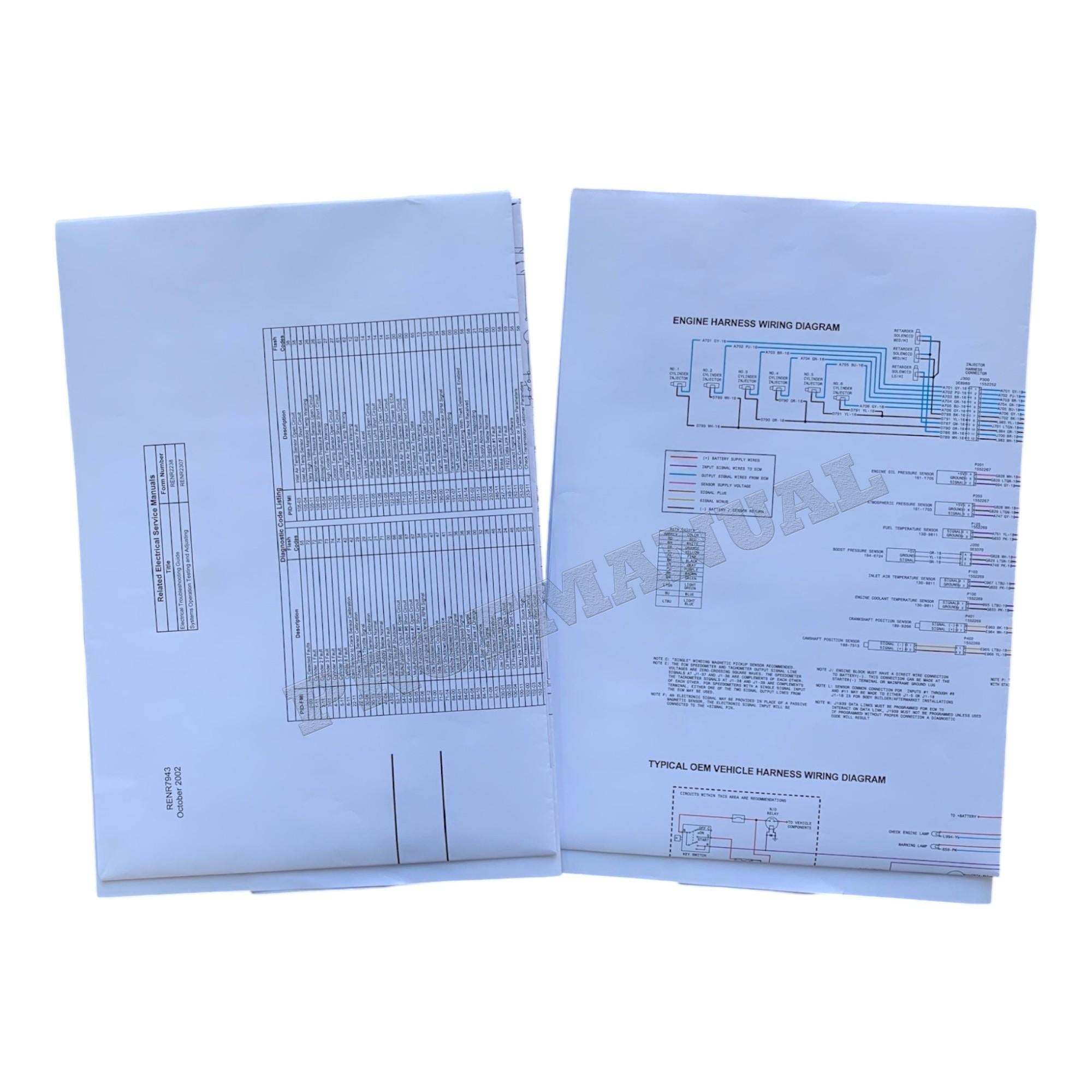 Caterpillar C-15 C-16 C-18 On-highway Engine Full Service Manual
