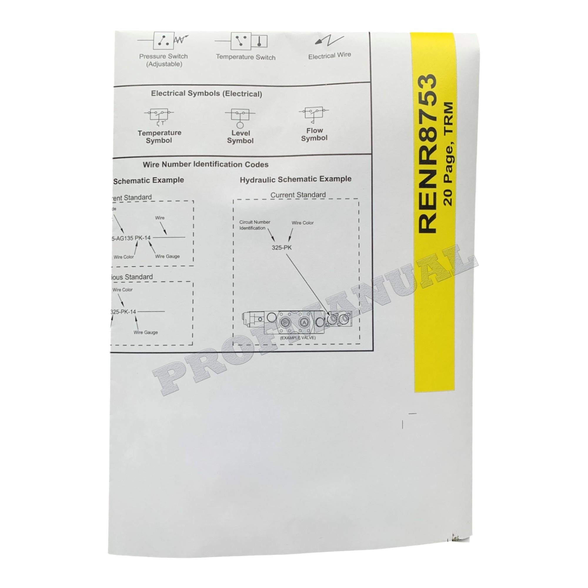 Manual de servicio del esquema hidráulico del cargador multiterreno Caterpillar 257B RENR8753