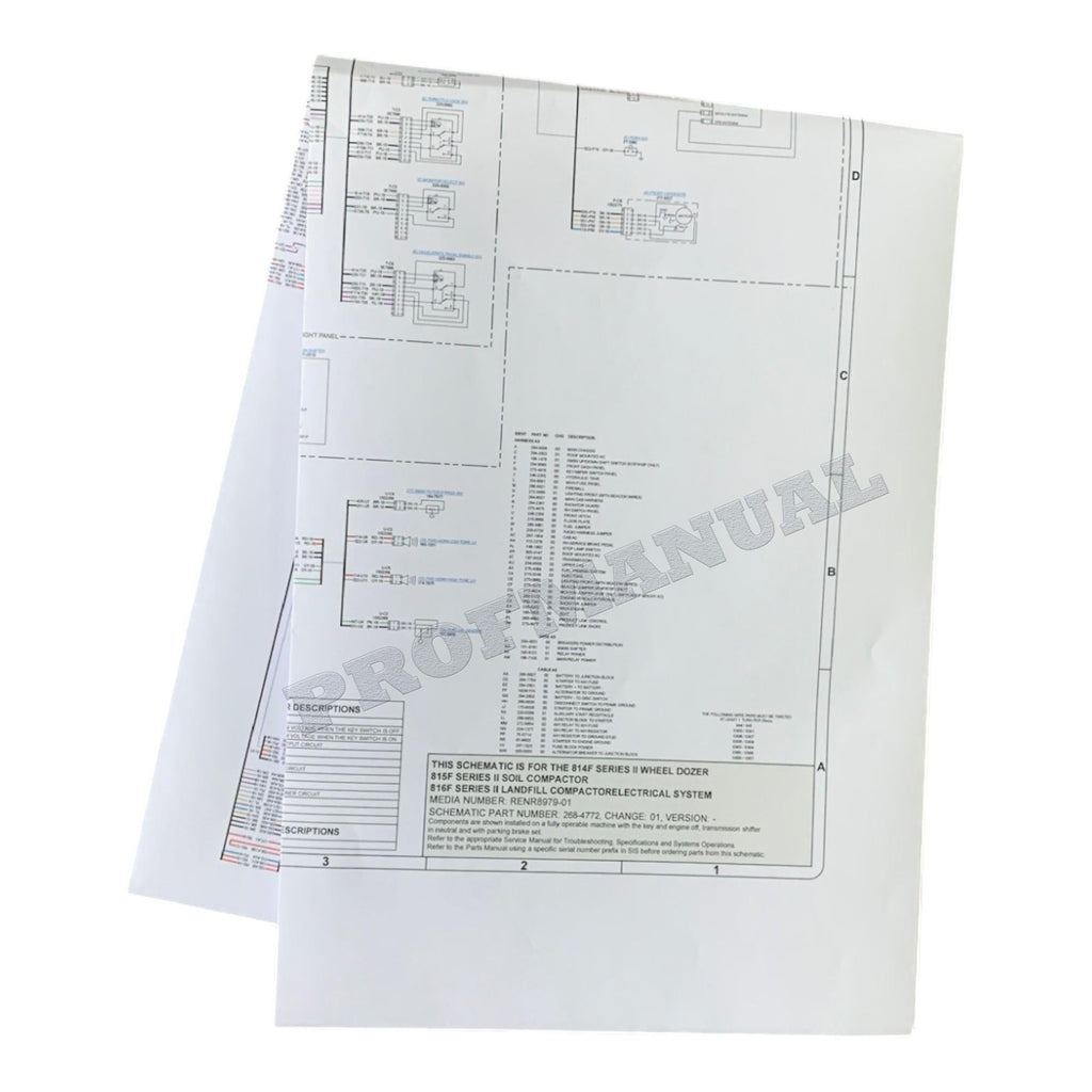 Caterpillar 814F Wheel Dozer 815F 816F Series 2 COMPACTOR Full Service Manual