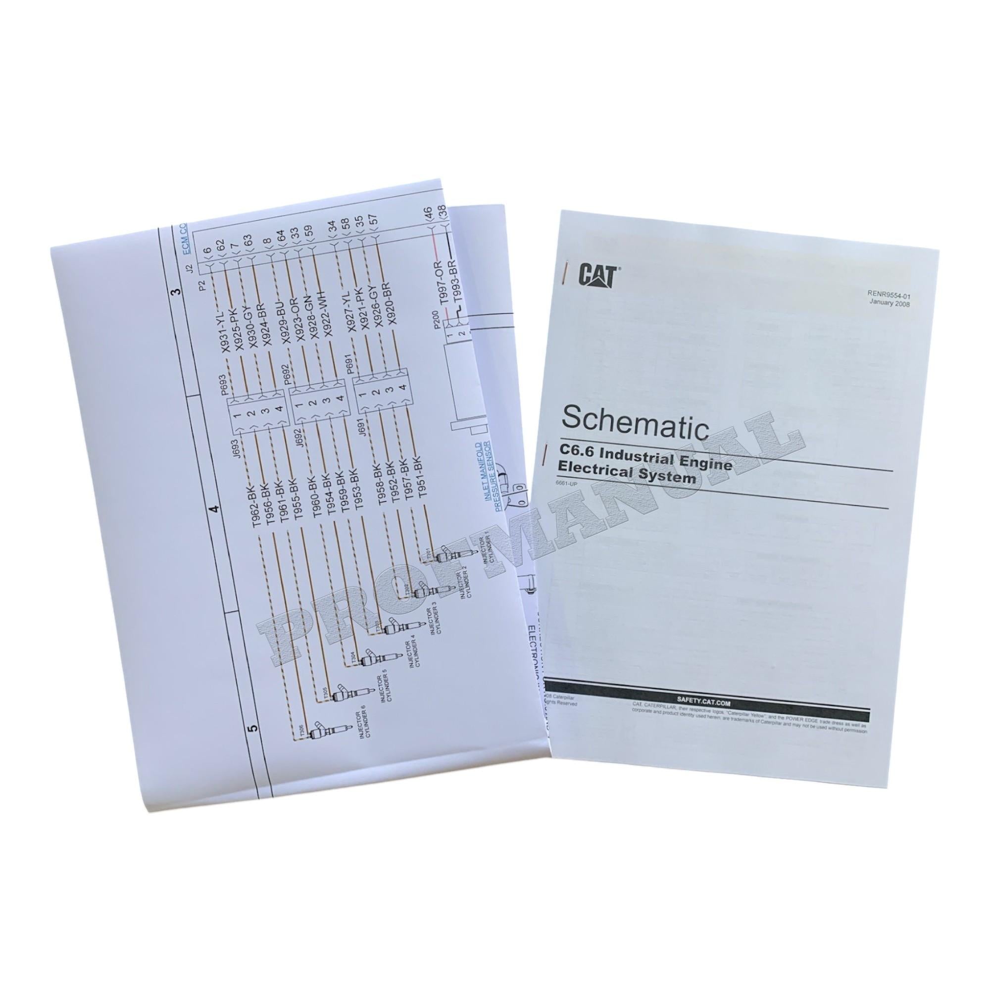 Caterpillar C6.6 Industrial Engine Full Service Manual *Send serial number