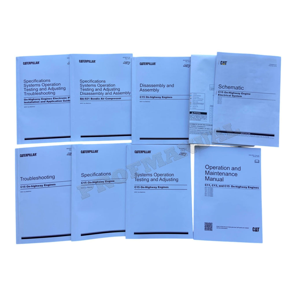 Caterpillar C15 ACERT Engine Full Service Manual BXS1-UP *Send serial number