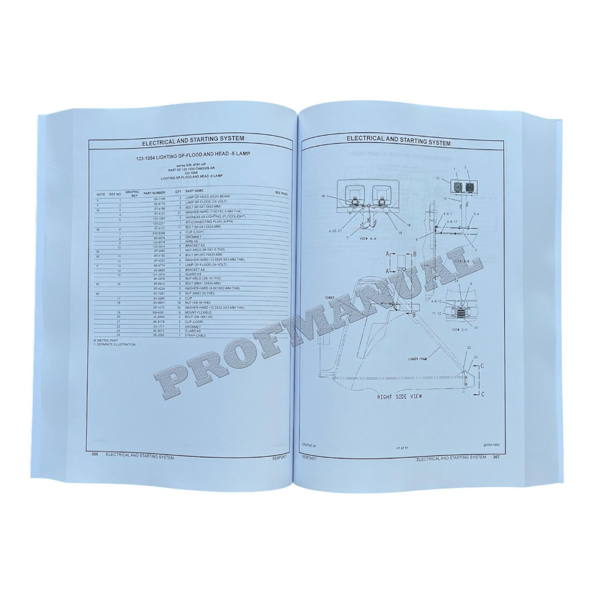 Caterpillar Cat 990 Series II Wheel Loader Parts Catalog Manual SEBP2431
