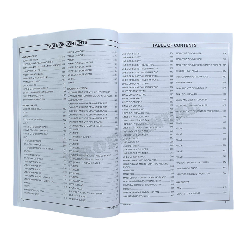 Caterpillar 247 257 Multi Terrain Loader Parts Catalog Manual S.N. CML1-UP