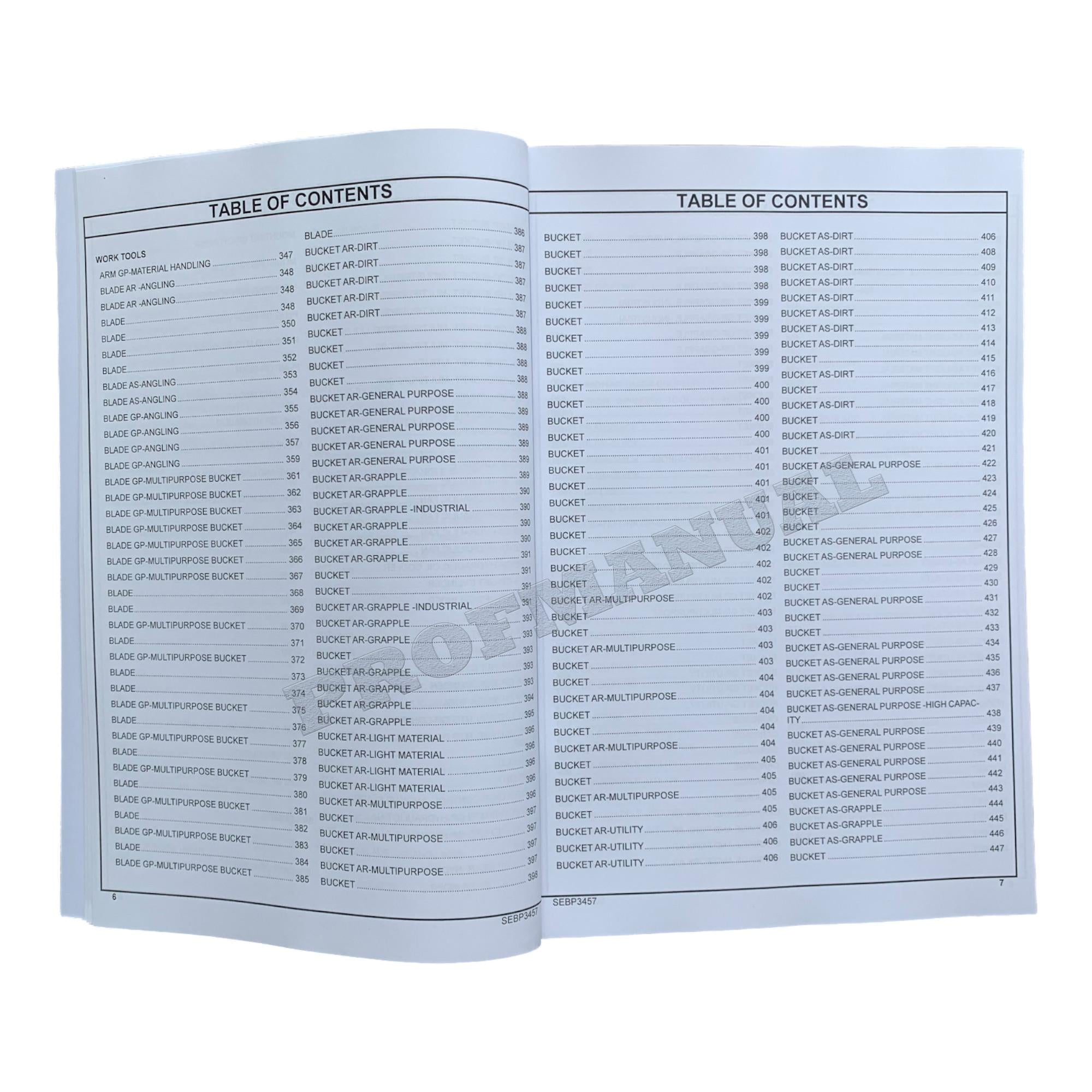 Caterpillar 247 257 Multi Terrain Loader Parts Catalog Manual S.N. CML1-UP