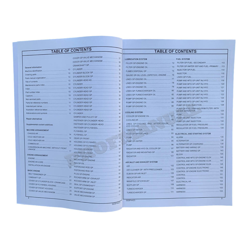Catálogo de piezas de la taladora apiladora de cadenas Caterpillar TK711 Manual 1011265-Up THX1-Up