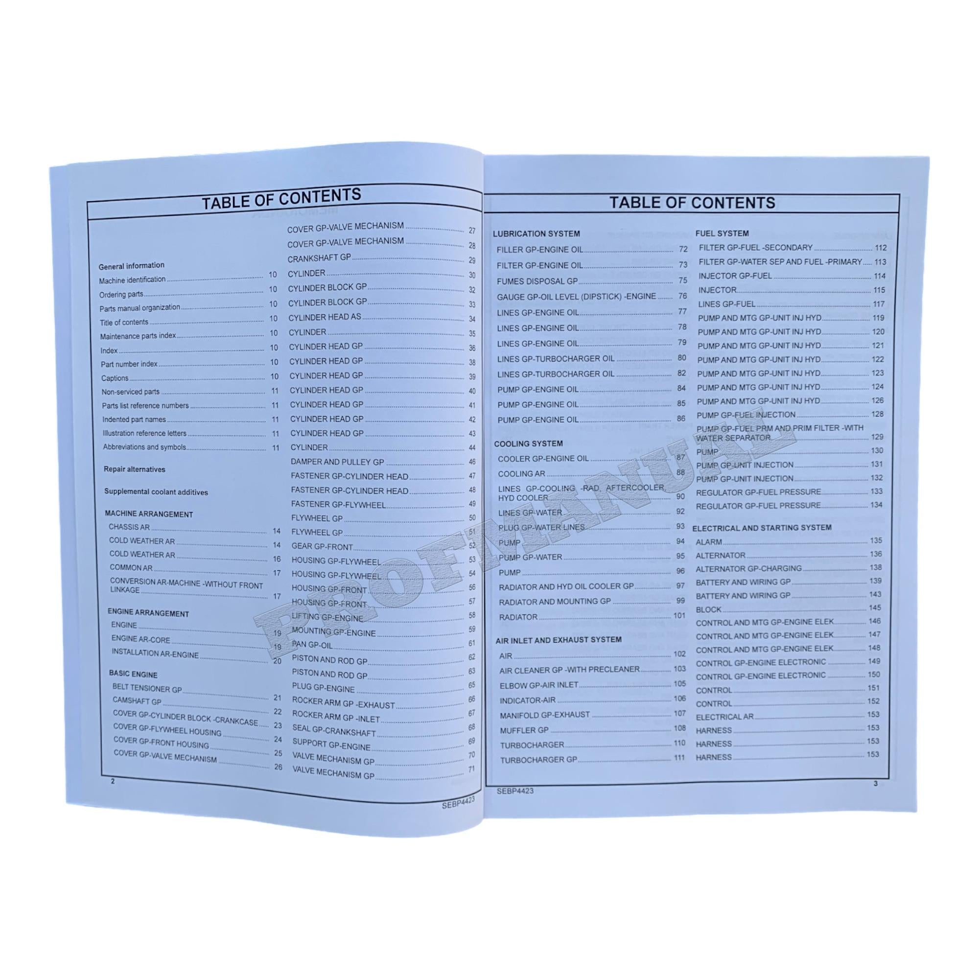 Catálogo de piezas de la taladora apiladora de cadenas Caterpillar TK711 Manual 1011265-Up THX1-Up