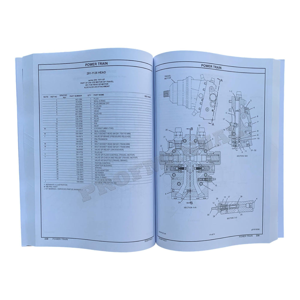 Catálogo de piezas de la taladora apiladora de cadenas Caterpillar TK711 Manual 1011265-Up THX1-Up