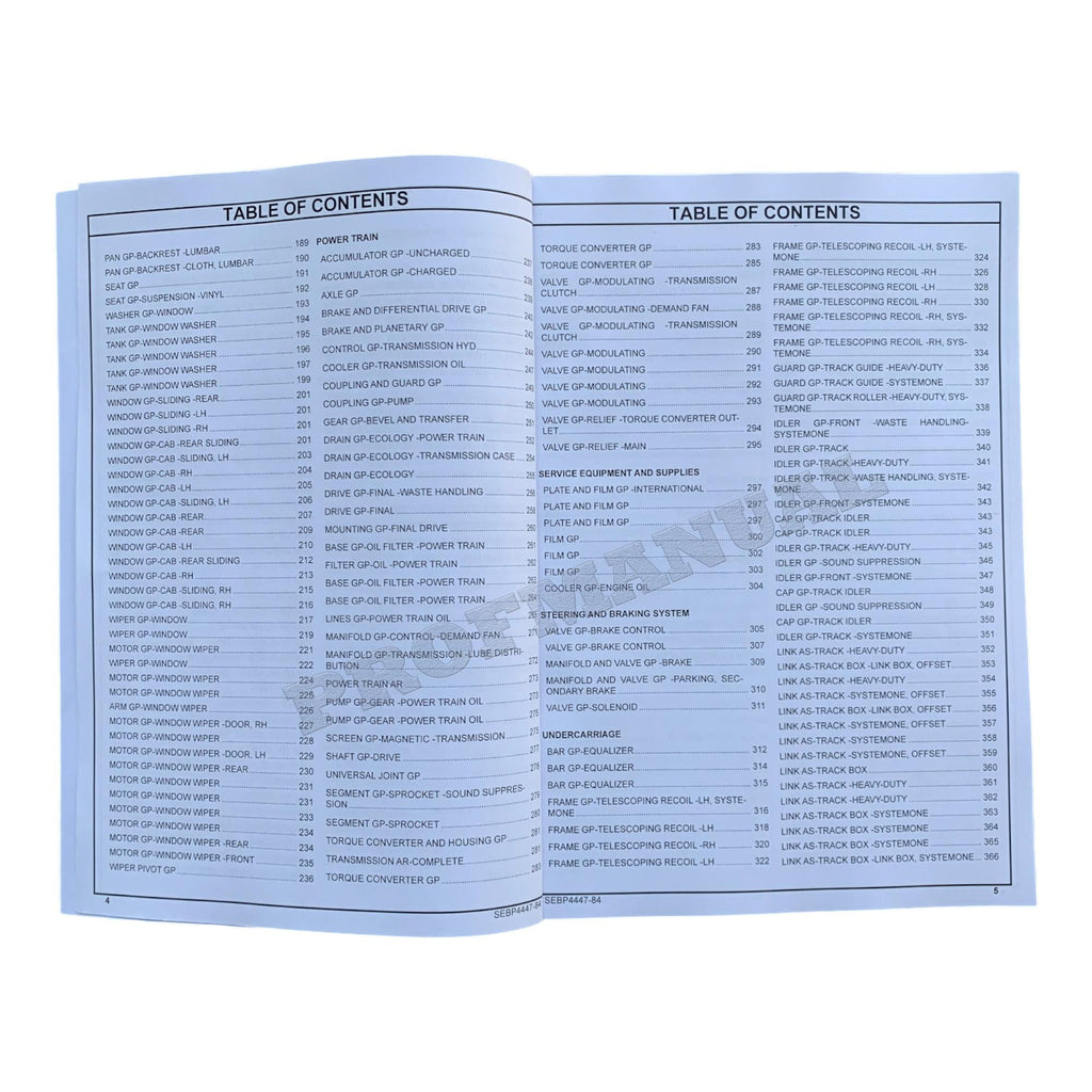 Caterpillar Cat D6R Series 3 Tractor XL PAT XW PAT LGP PAT Parts Catalog Manual