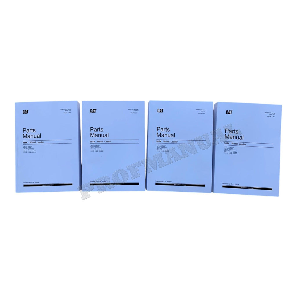 Caterpillar Cat 988K Wheel Loader Parts Catalog Manual SEBP5753