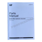 Caterpillar Cat 302.4D Mini Hydraulic Excavator Parts Catalog Manual ser LJN