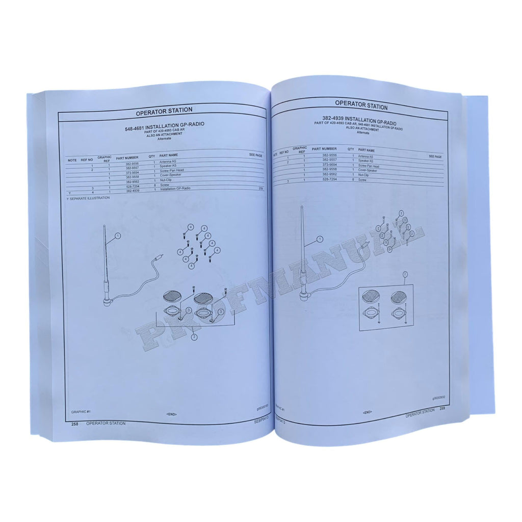 Caterpillar Cat 302.4D Mini Hydraulic Excavator Parts Catalog Manual ser LJN