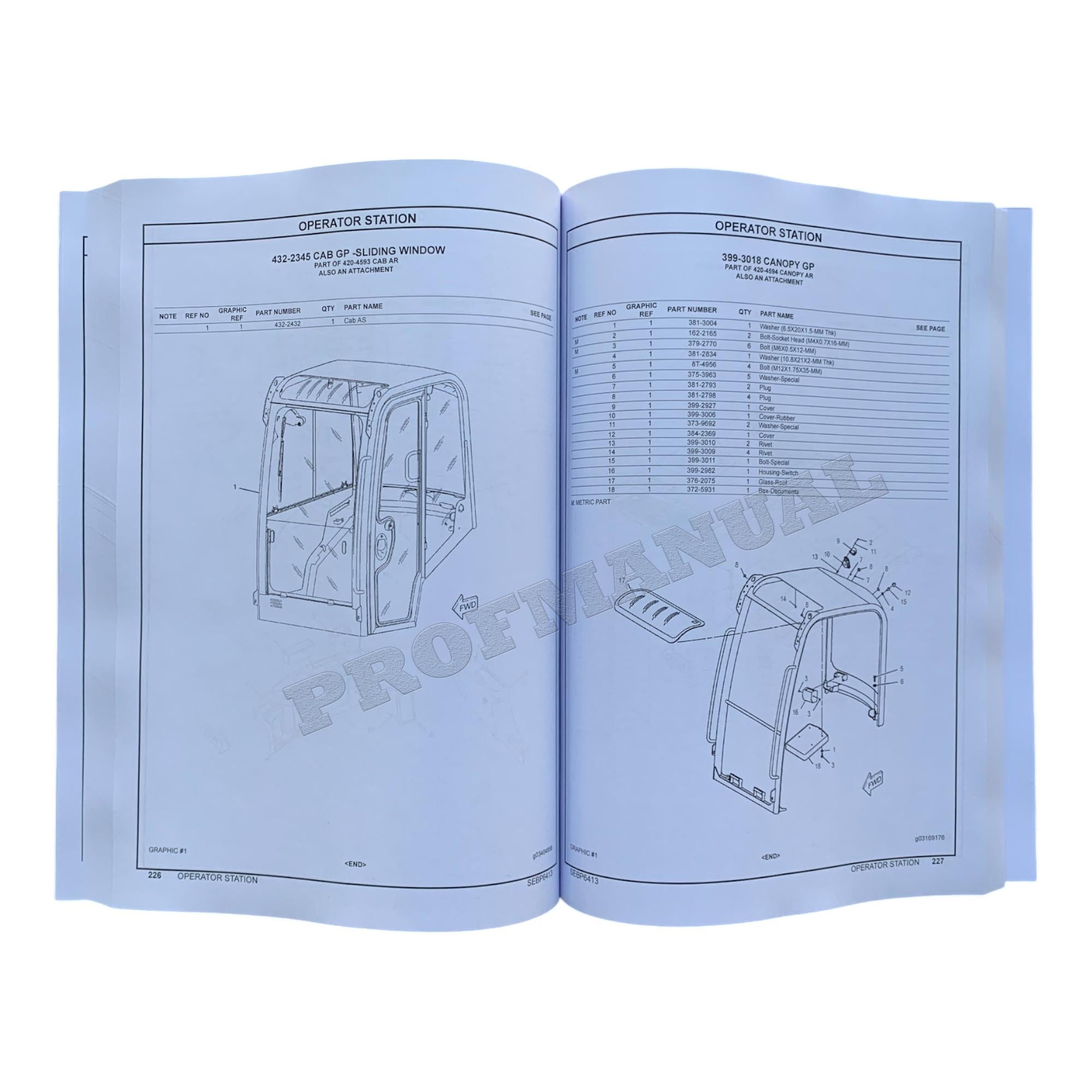 Caterpillar Cat 302.4D Mini Hydraulic Excavator Parts Catalog Manual ser LJN