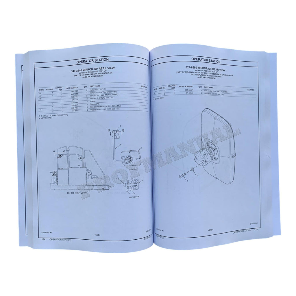 Caterpillar Cat 320E L Excavator Parts Catalog Manual TEX1-Up C8N1-UP REE1-Up