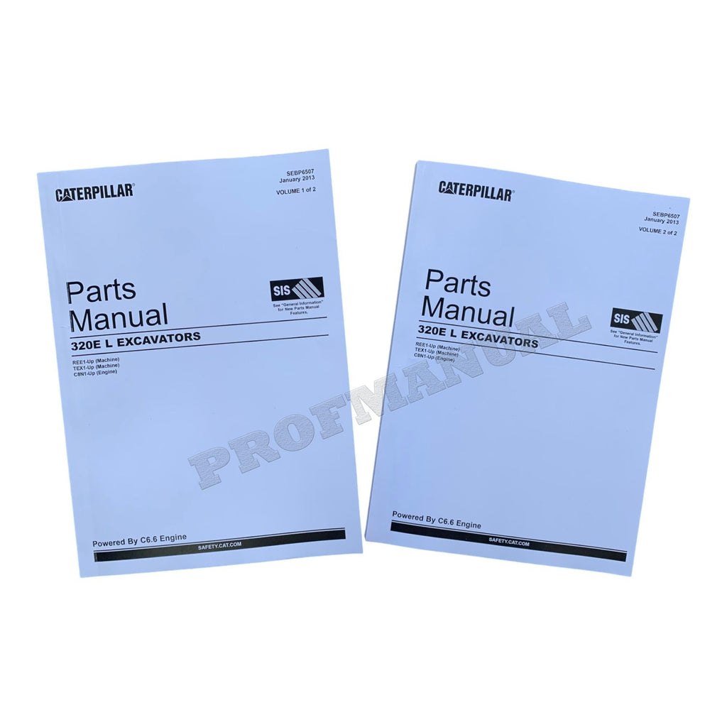 Caterpillar Cat 320E L Excavator Parts Catalog Manual TEX1-Up C8N1-UP REE1-Up