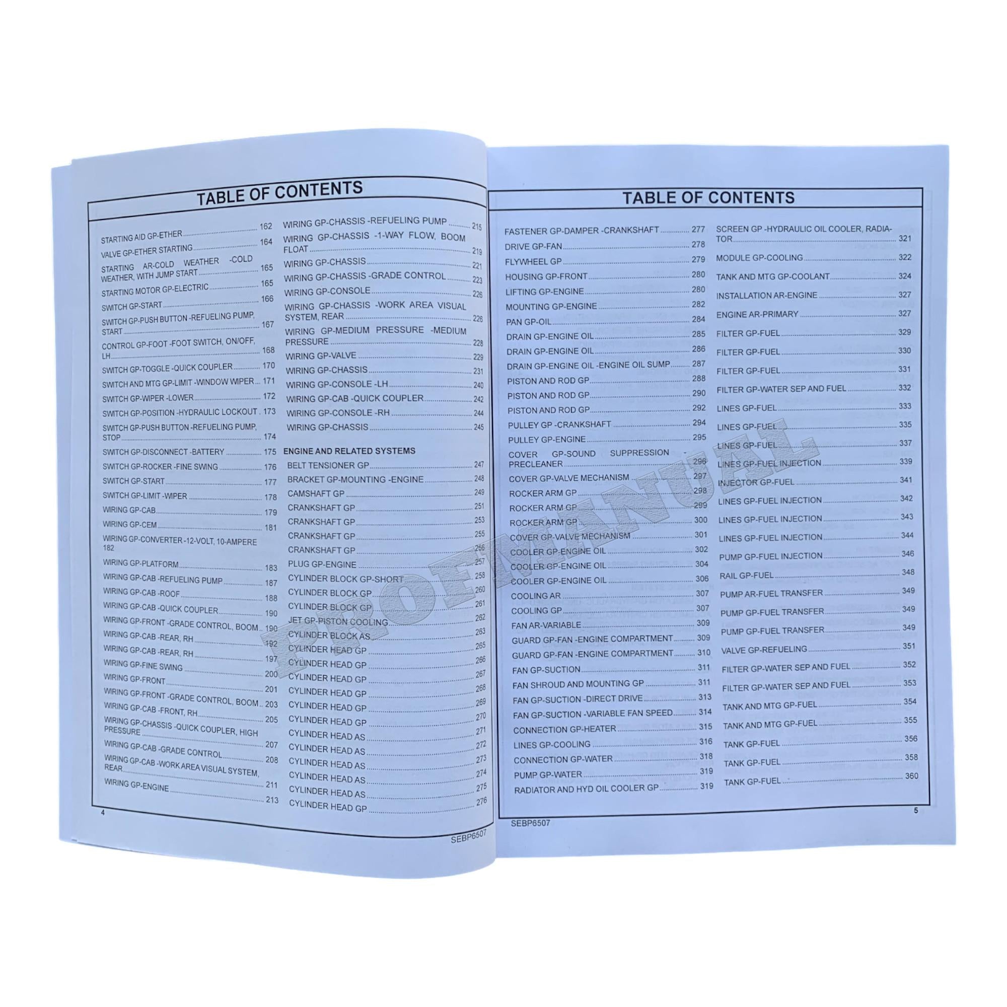 Caterpillar Cat 320E L Excavator Parts Catalog Manual TEX1-Up C8N1-UP REE1-Up