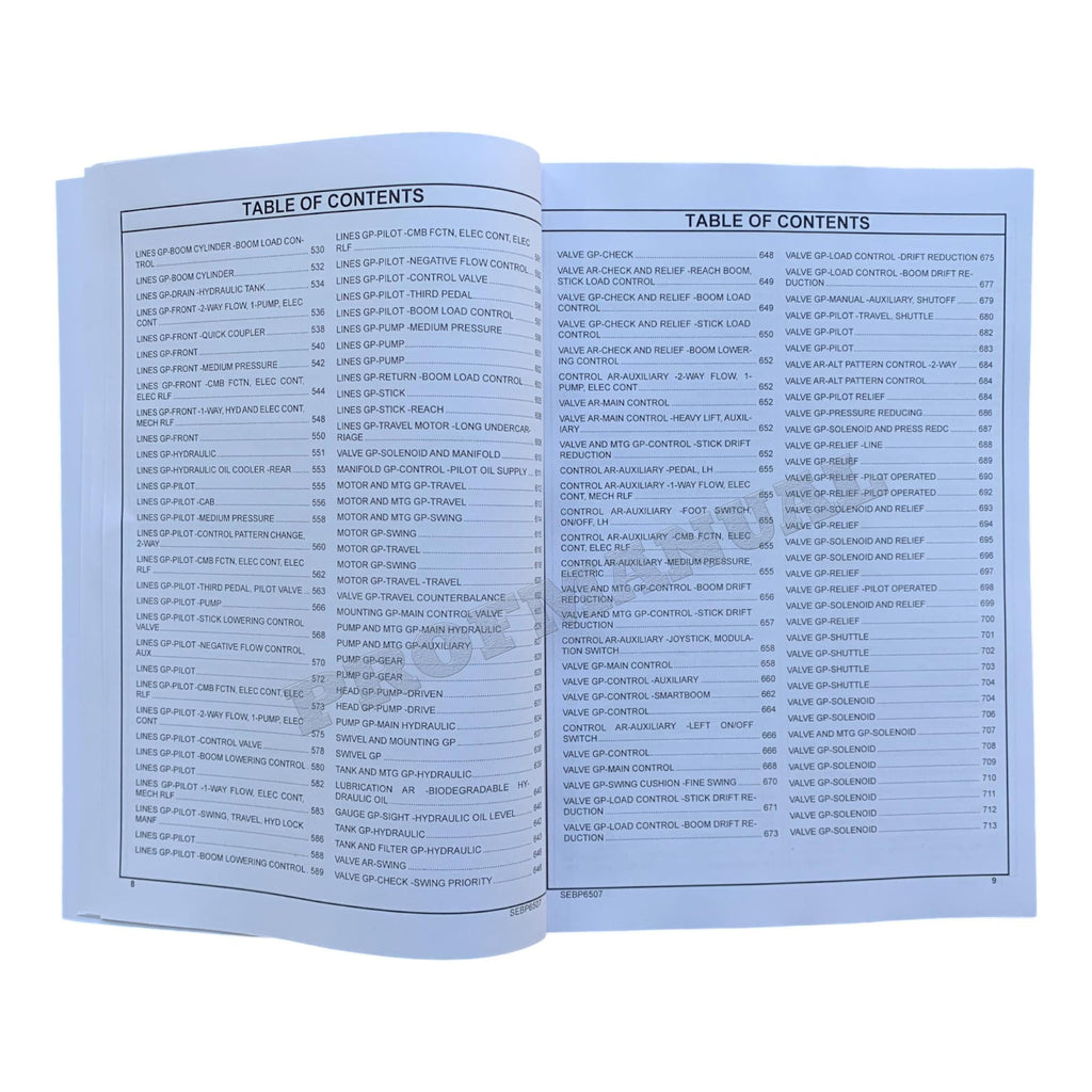 Caterpillar Cat 320E L Excavator Parts Catalog Manual TEX1-Up C8N1-UP REE1-Up
