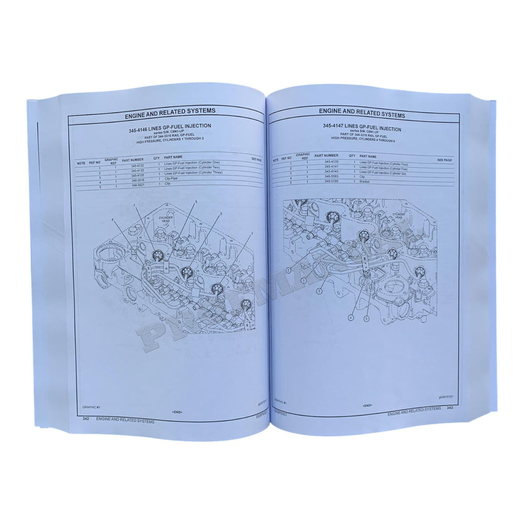 Caterpillar Cat 320E L Excavator Parts Catalog Manual TEX1-Up C8N1-UP REE1-Up
