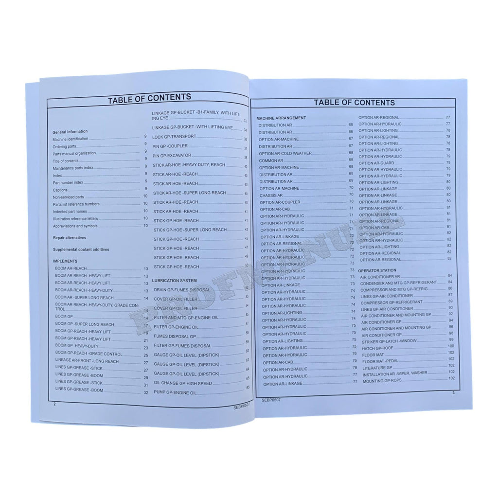Caterpillar Cat 320E L Excavator Parts Catalog Manual TEX1-Up C8N1-UP REE1-Up
