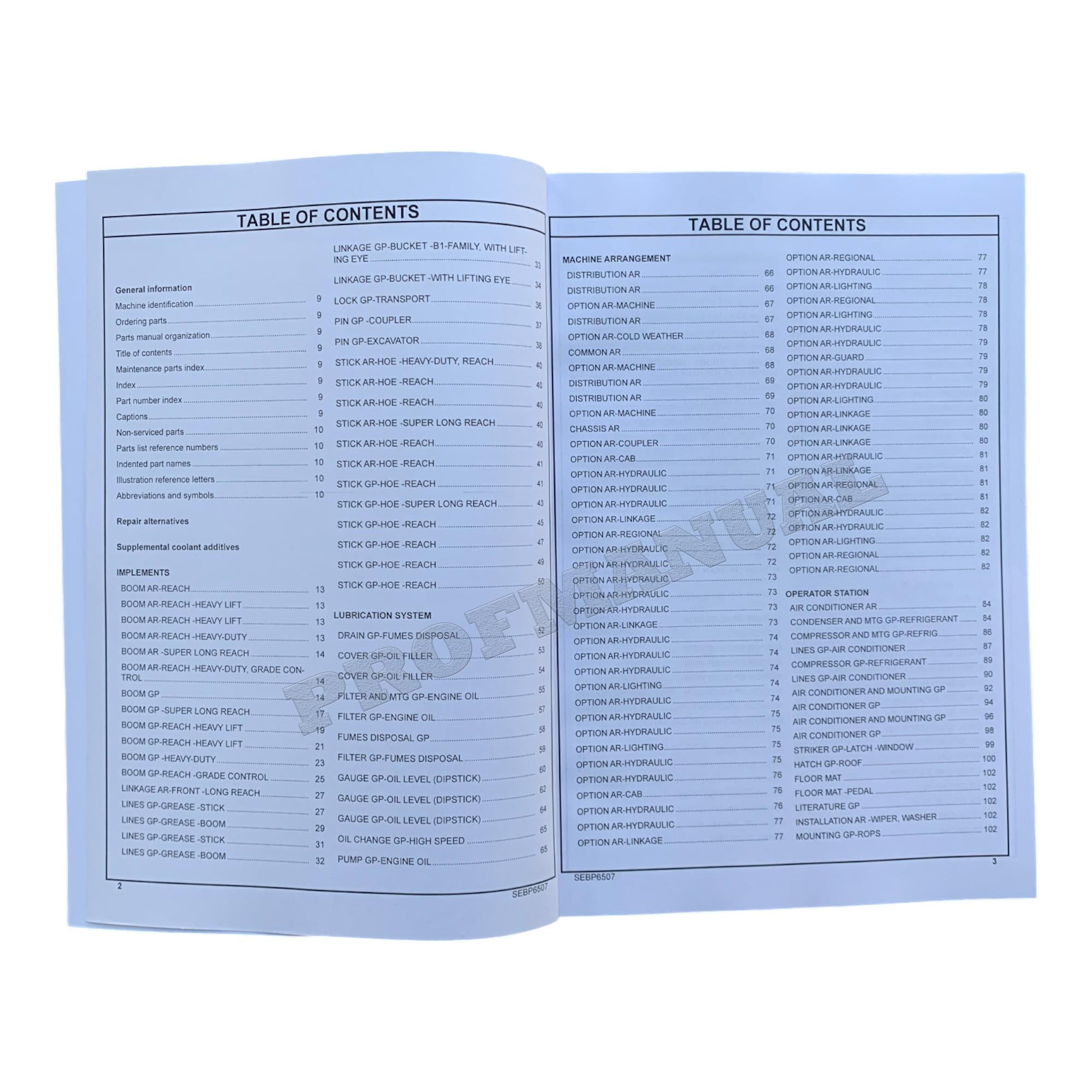 Caterpillar Cat 320E L Excavator Parts Catalog Manual TEX1-Up C8N1-UP REE1-Up