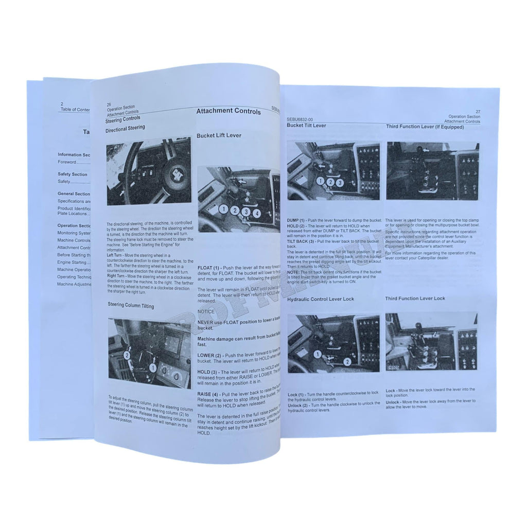 Manual de mantenimiento del operador de la cargadora de ruedas Caterpillar 924F