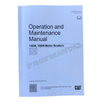 Manual de mantenimiento del operador de motoniveladoras Caterpillar 140H y 160H SEBU7056