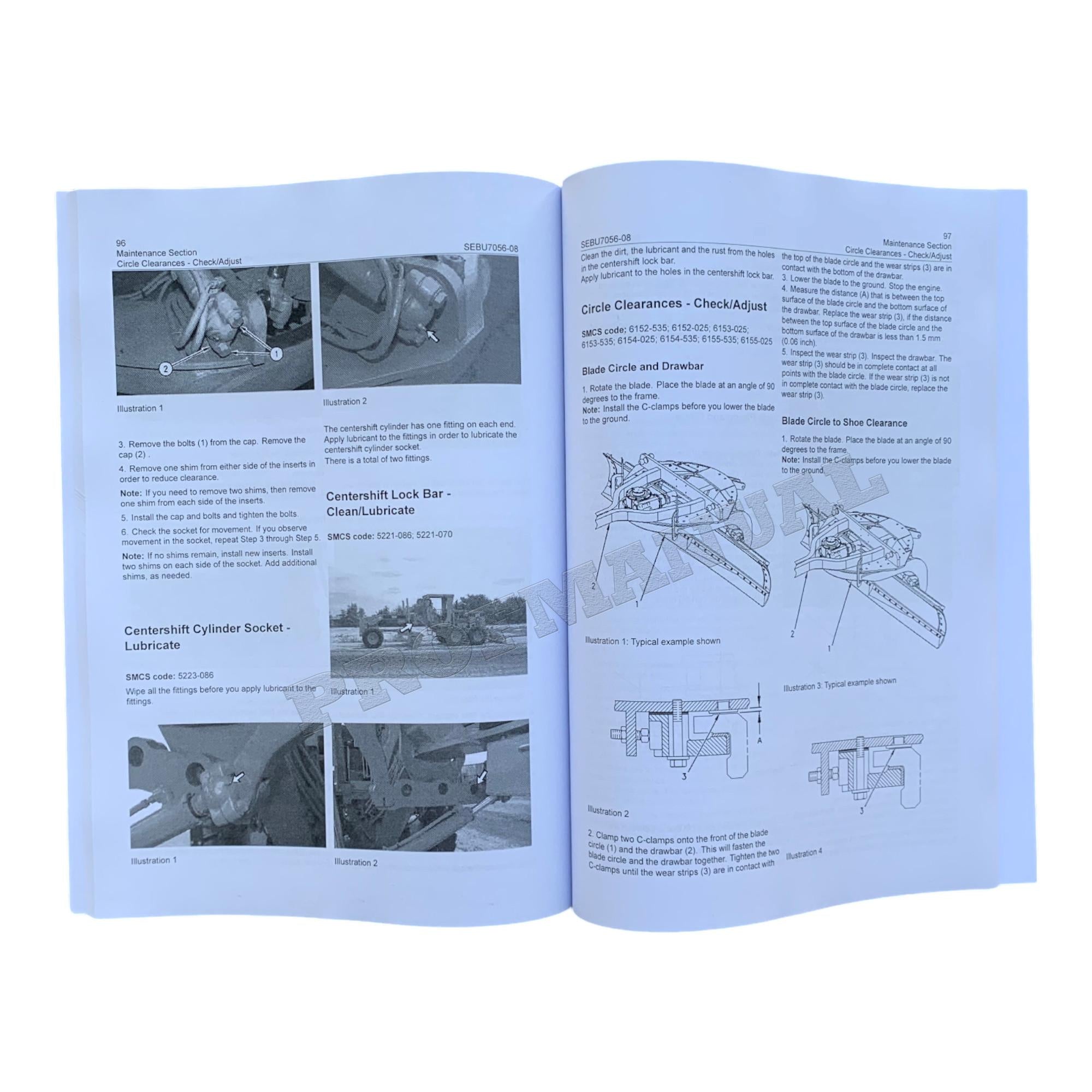 Manual de mantenimiento del operador de motoniveladoras Caterpillar 140H y 160H SEBU7056