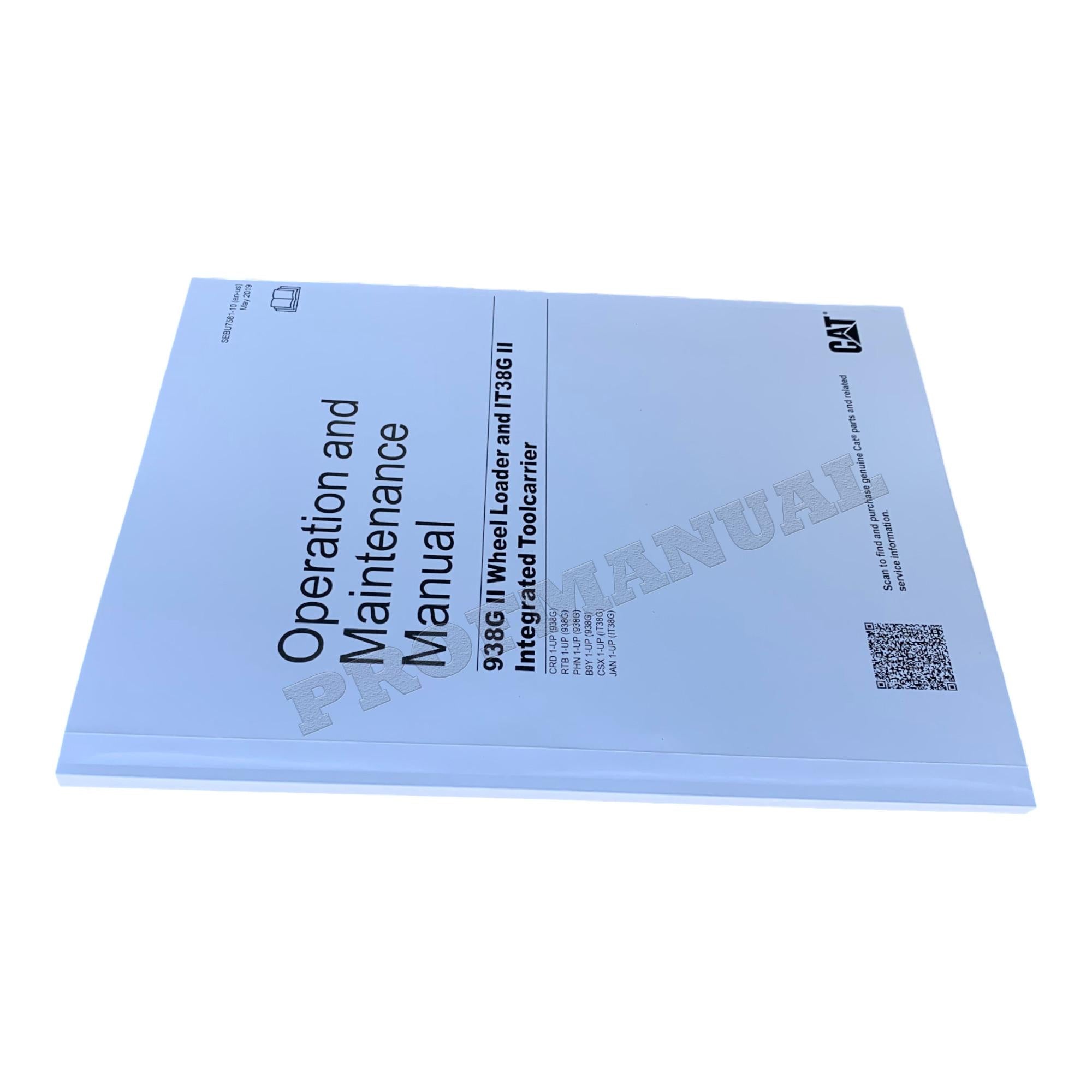 Manual del operador del cargador de ruedas Caterpillar 938G Serie II con portaherramientas integrado