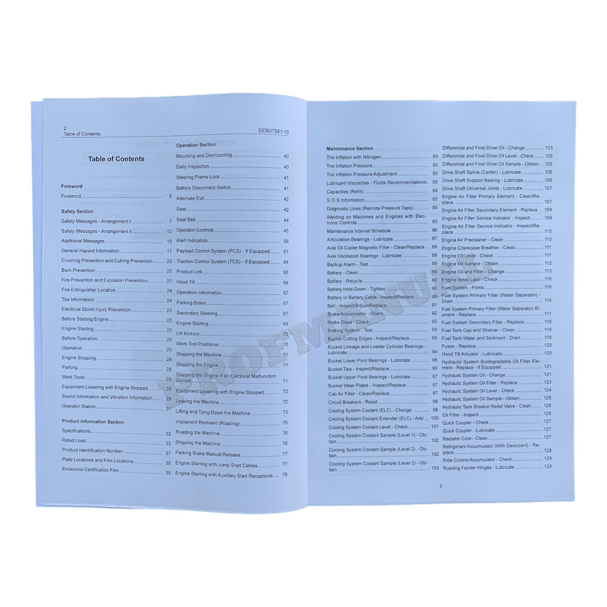 Manual del operador del cargador de ruedas Caterpillar 938G Serie II con portaherramientas integrado