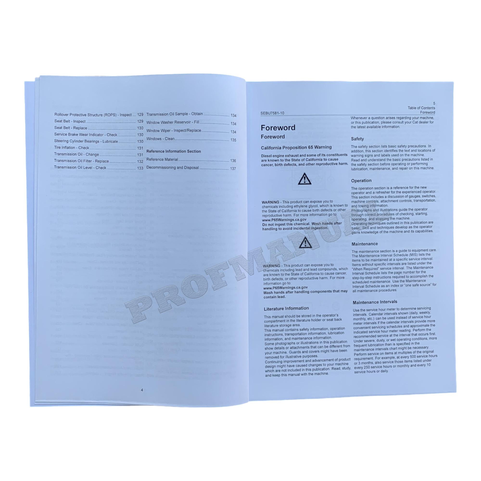 Manual del operador del cargador de ruedas Caterpillar 938G Serie II con portaherramientas integrado