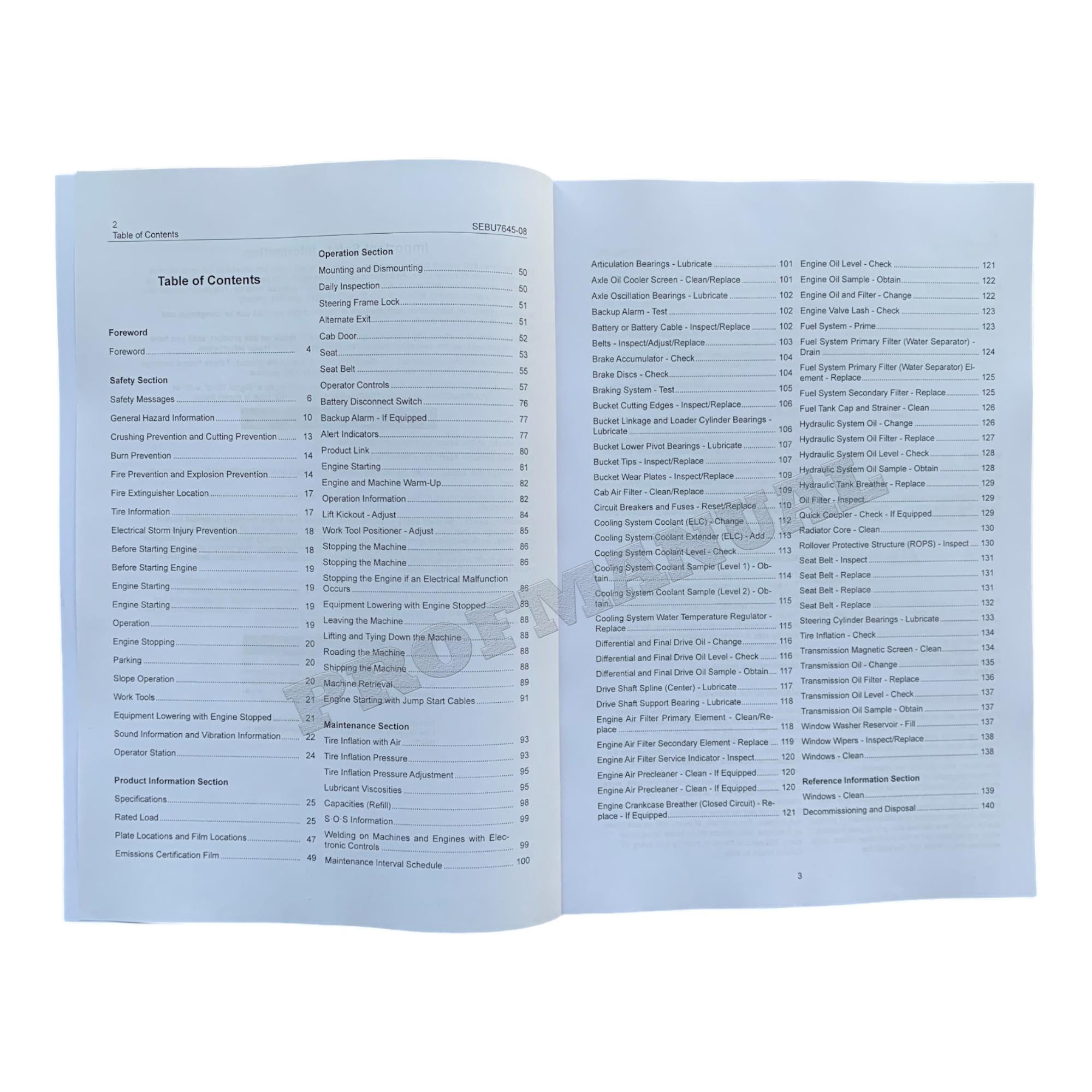 Caterpillar 924G 924GZ 928G 930G Wheel loader Operators Manual