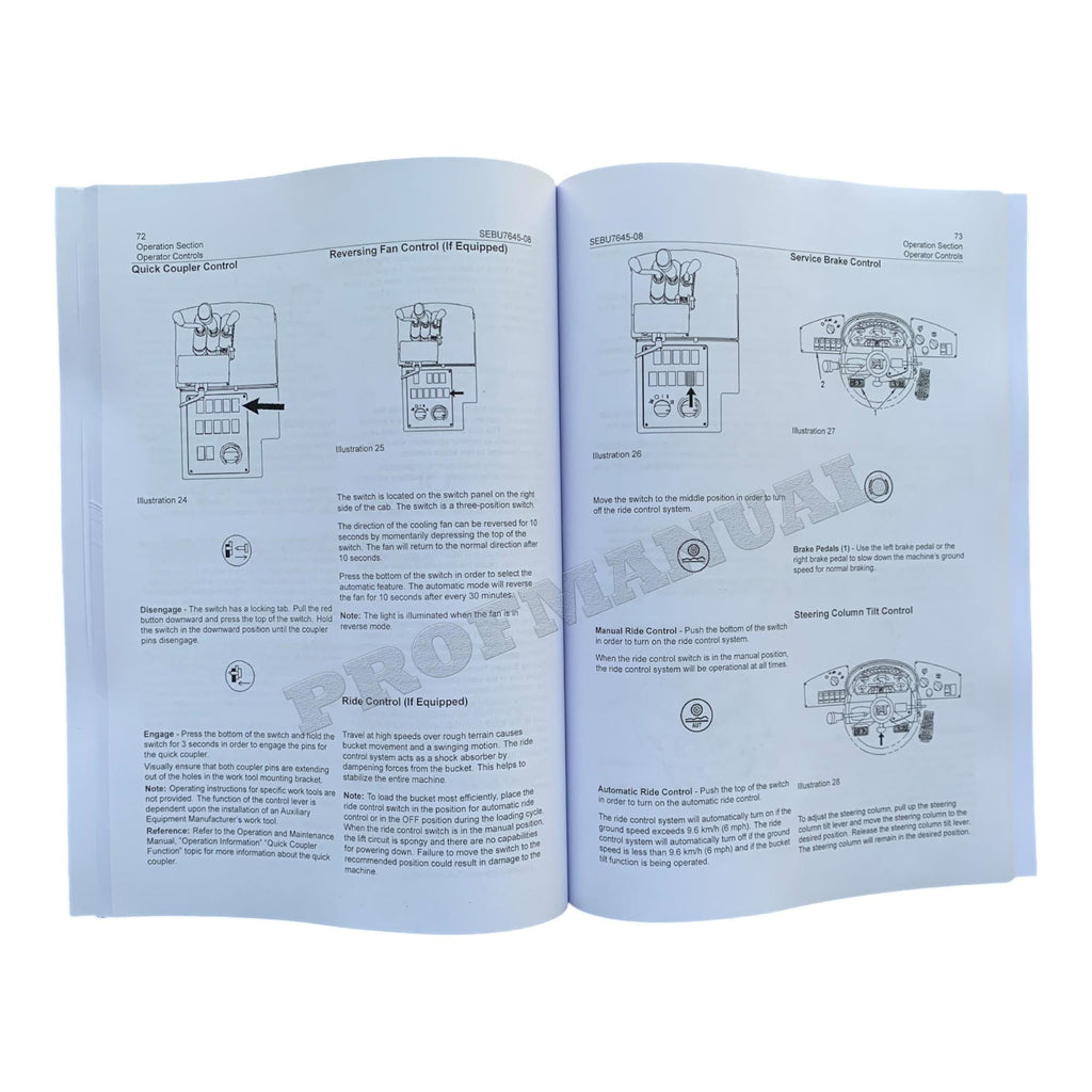 Caterpillar 924G 924GZ 928G 930G Wheel loader Operators Manual