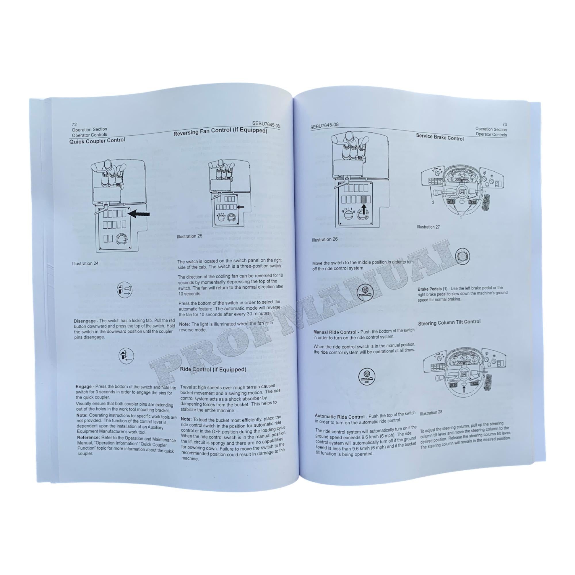 Caterpillar 924G 924GZ 928G 930G Wheel loader Operators Manual