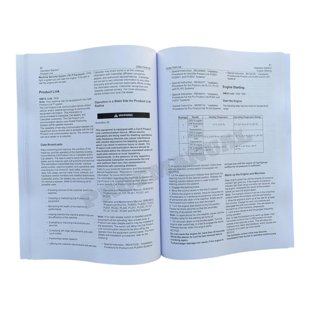 Caterpillar 924G 924GZ 928G 930G Wheel loader Operators Manual
